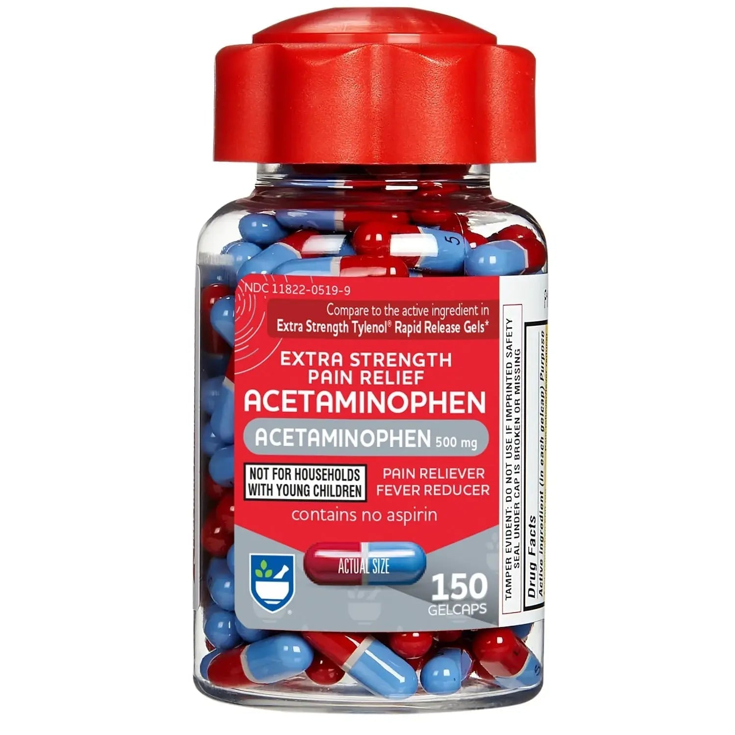 Rite Aid Extra Strength 500mg Acetaminophen Rapid Release Gelcaps - 150 Count | Joint, Muscle, Arthritis, Back Pain Relief Rite Aid buy supplements canada