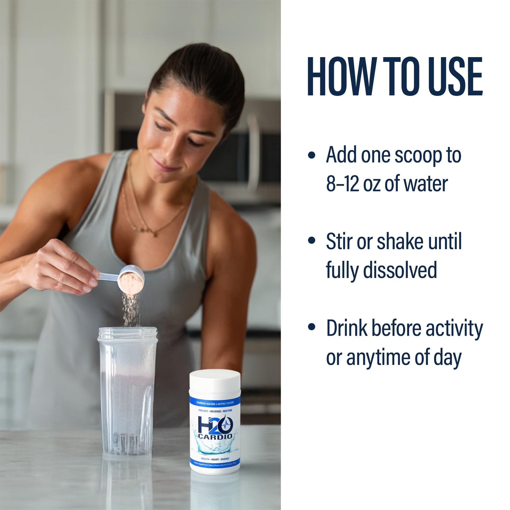 H2O Cardio | Nitric Oxide Supplement Drink | Wellness & Hydration Support | Arginine & Citrulline Powder | Berry Flavored Drink Mix for Daily Activity | Net Wt. 3.35 Ounces H2O CARDIO buy supplements canada