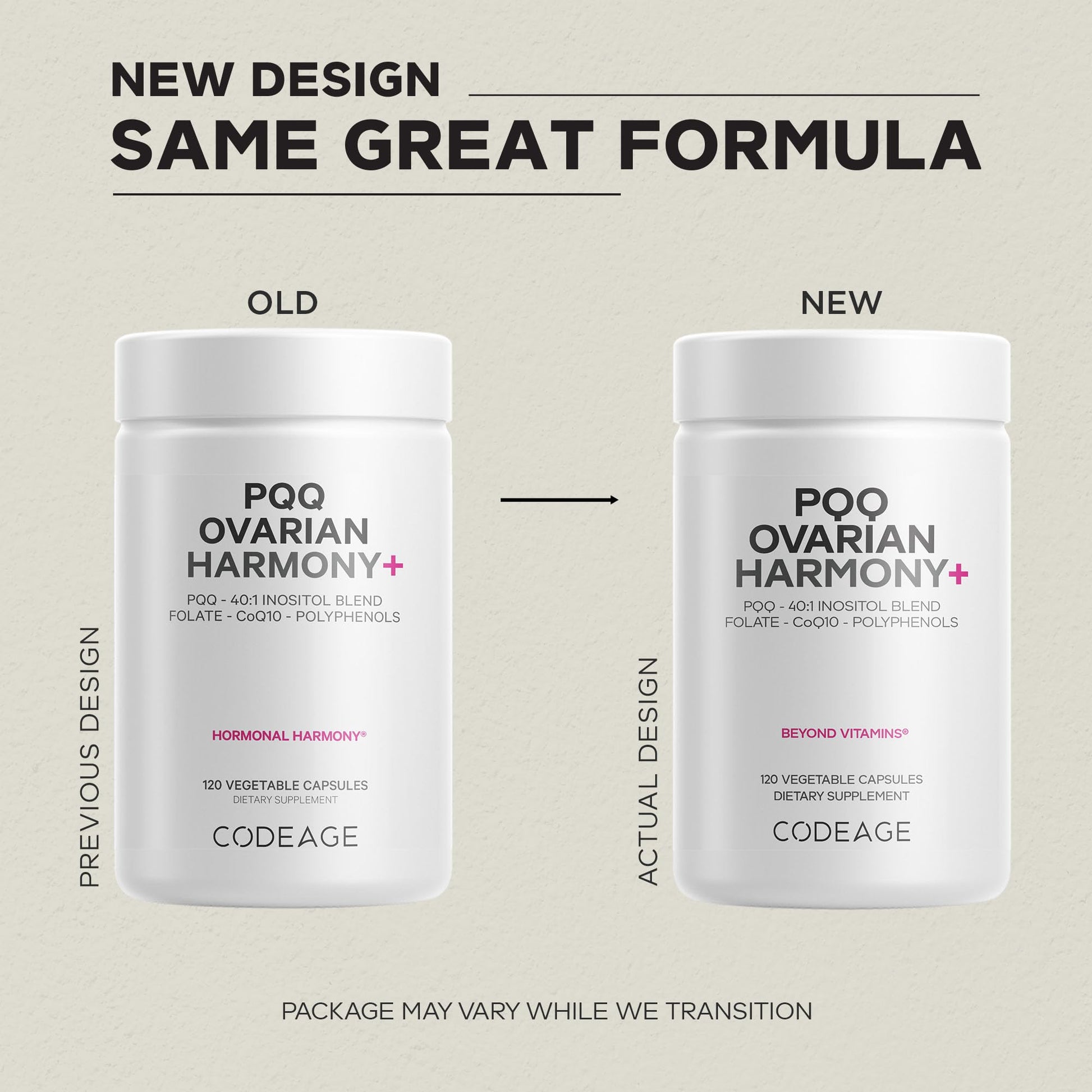 Codeage PQQ Ovarian Harmony+ Supplement - PQQ (Pyrroloquinoline Quinone), Myo-Inositol & D-Chiro-Inositol 40:1 Blend, Folate 5-MTHF, CoQ10, Wild Blueberry - Liposomal Delivery - Non-GMO - 120 Capsules Codeage buy supplements canada