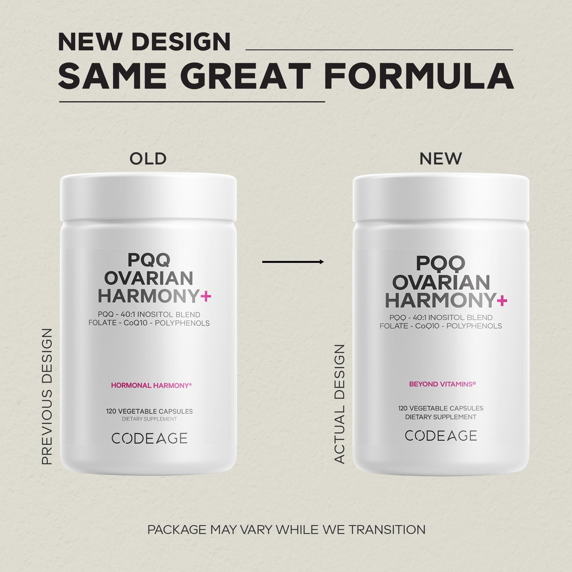 Codeage PQQ Ovarian Harmony+ Supplement - PQQ (Pyrroloquinoline Quinone), Myo-Inositol & D-Chiro-Inositol 40:1 Blend, Folate 5-MTHF, CoQ10, Wild Blueberry - Liposomal Delivery - Non-GMO - 120 Capsules Codeage buy supplements canada
