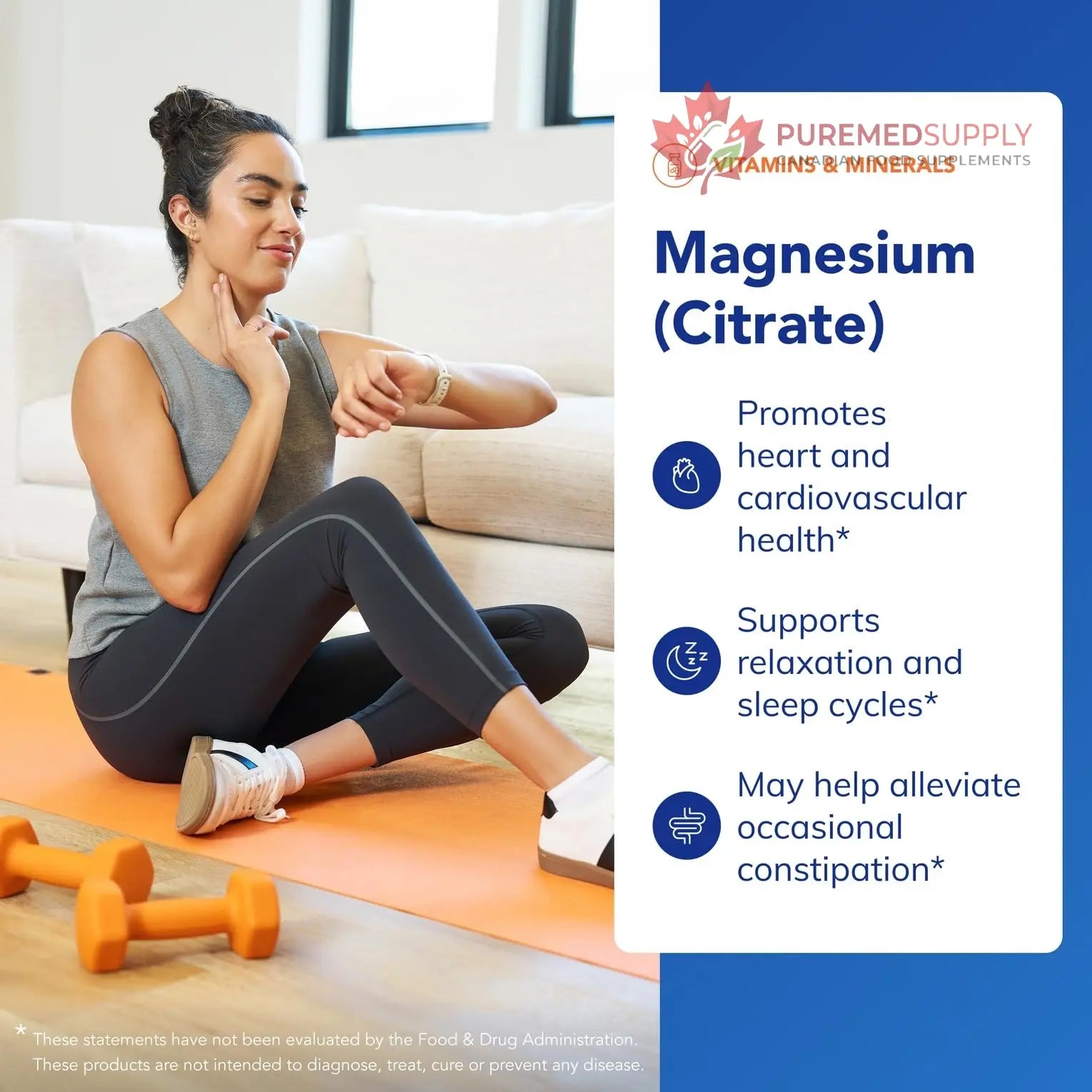 Pure Encapsulations Magnesium (Citrate) - Supplement for Sleep, Heart Health, Cognitive Health, Bone Health, Energy, Muscles, and Metabolism* - with Premium Magnesium - 180 Capsules Pure Encapsulations buy supplements canada
