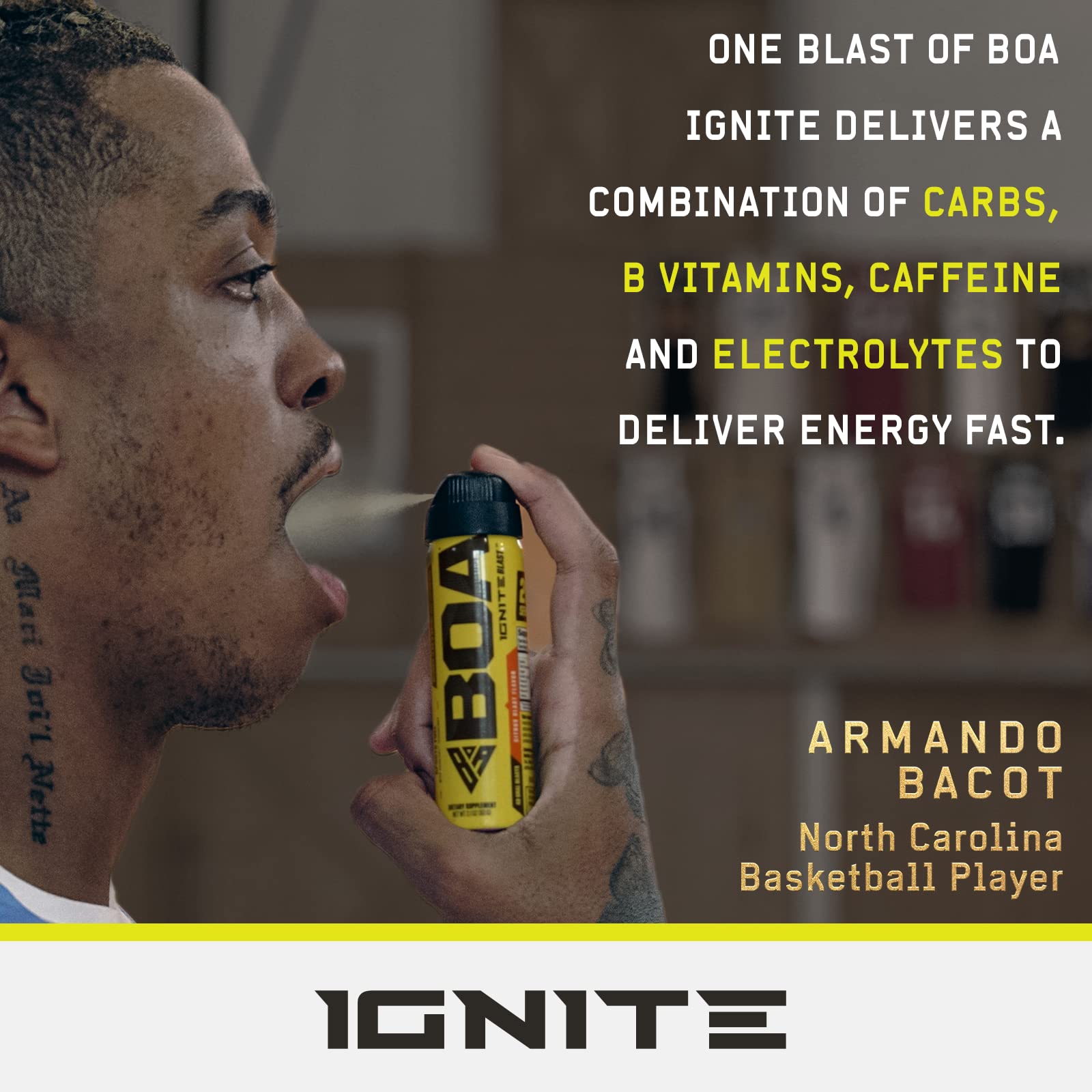 BOA Ignite Blast – Oral Aerosol Rapid Energy Solution – Pre Workout with Caffeine, B Vitamins BOA Nutrition Inc buy supplements canada