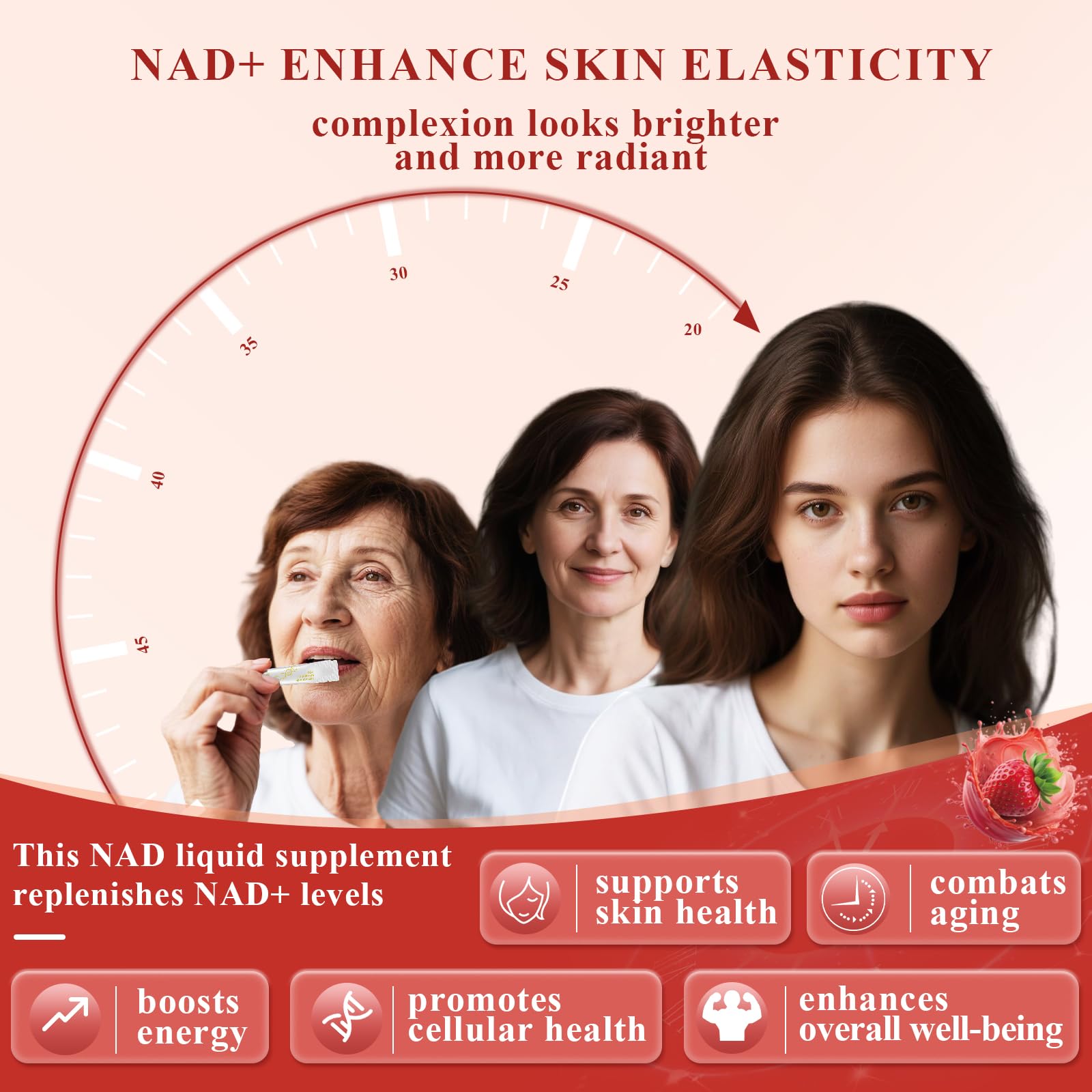 Healliance NAD+ Liquid Supplement 1000mg - Features Nicotinamide Riboside Resveratrol with PQQ for Targeted Healthy Aging and Cellular Energy Support, 30 Packets for Women and Men Healliance buy supplements canada