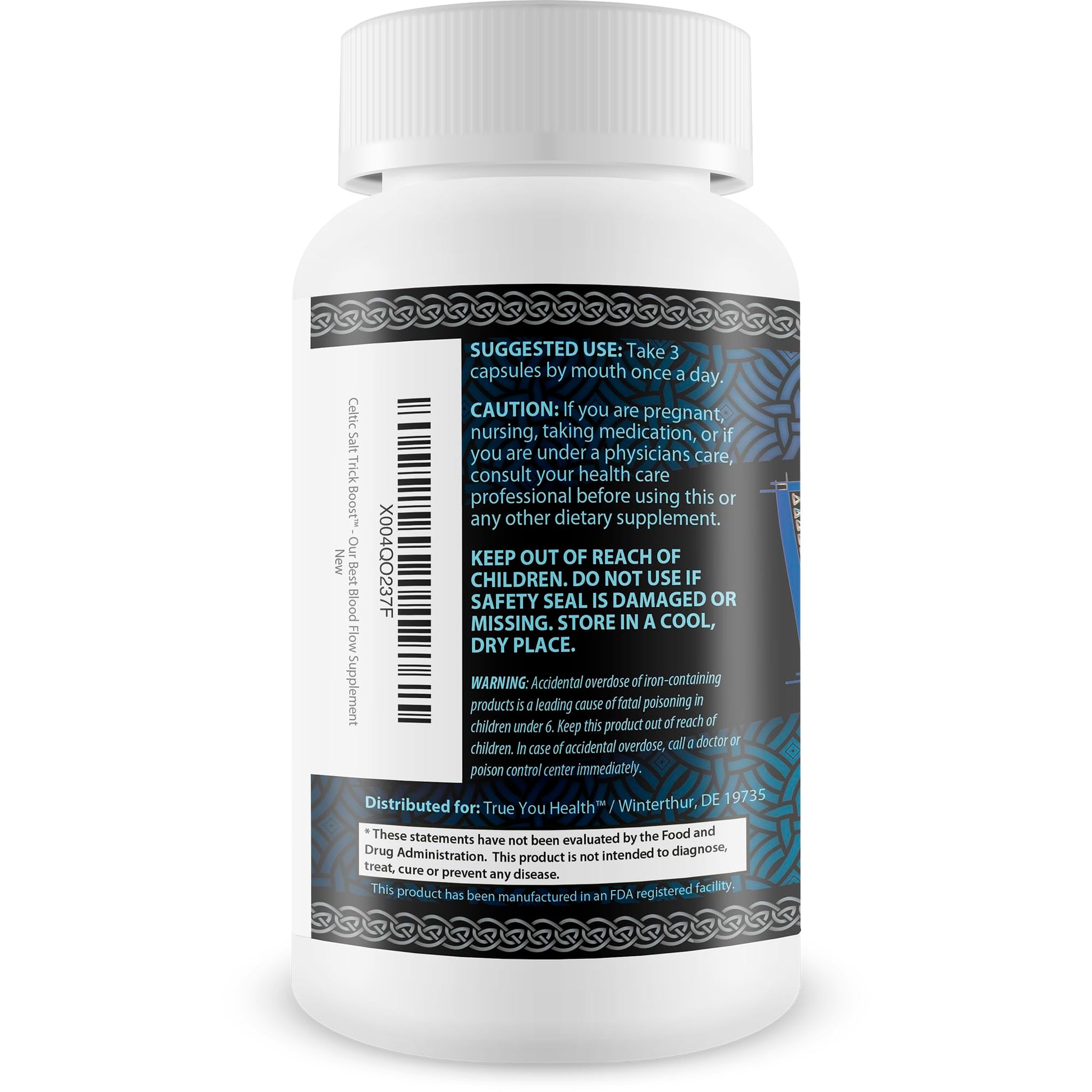 Celtic Salt Trick Boost for Blood Flow - Improved Formula - Our Best Blood Circulation Supplements for Men - Increase Blood Flow Care Blood Circulation Pills - Advanced Blood Flow Support True You Health buy supplements canada