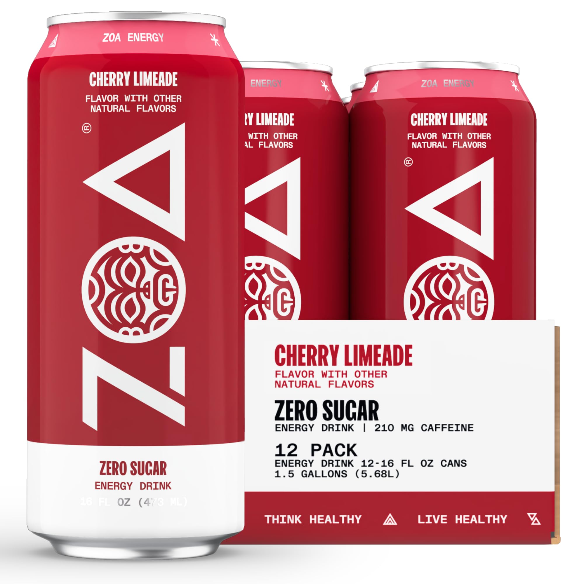 ZOA Energy Drink & Pre-Workout Powder Bundle, Cherry Limeade ZOA buy supplements canada