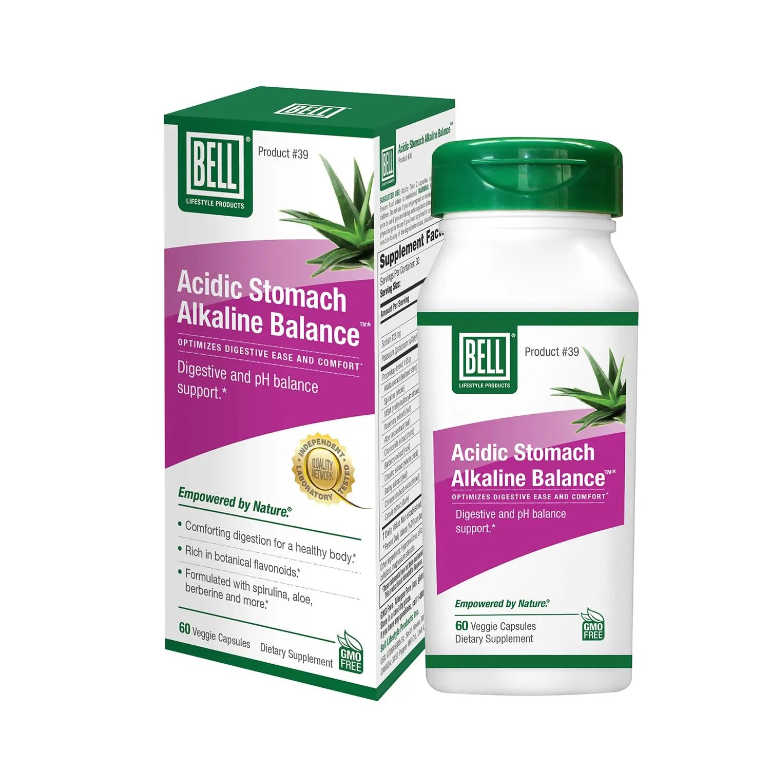 Bell Acidic Stomach Alkaline Balance Lifestyle Products | Helps Maintain Healthy pH Levels | 60 Capsules Bell buy supplements canada