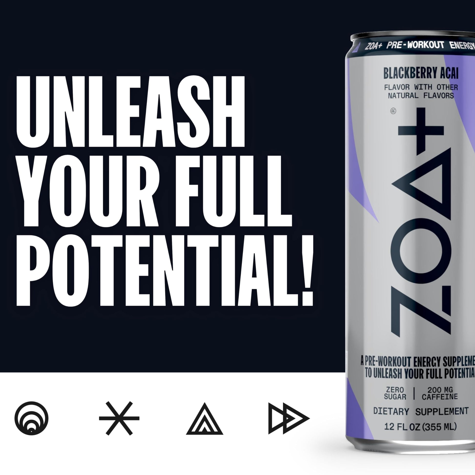 ZOA Plus Sugar-Free Pre-Workout Drink, Ready to Drink with Nitric Oxide, Vitamin B, C and D ZOA buy supplements canada