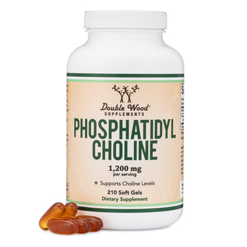 Phosphatidylcholine 1,200mg – 210 Softgels – Enhanced Version of Sunflower and Soy Lecithin (Choline Supplements) - Non-GMO and Gluten Free Double Wood Supplements buy supplements canada
