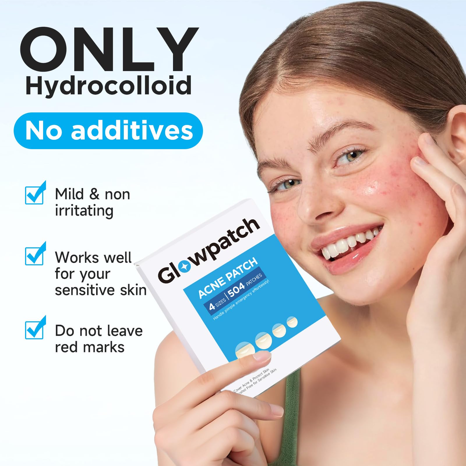 Glowpatch Pimple Patches for Face (504 Count), FSA Eligible Acne Patch Bulk, Zit Stickers 4 Sizes, Hydrocolloid Spot Stickers Glowpatch buy supplements canada