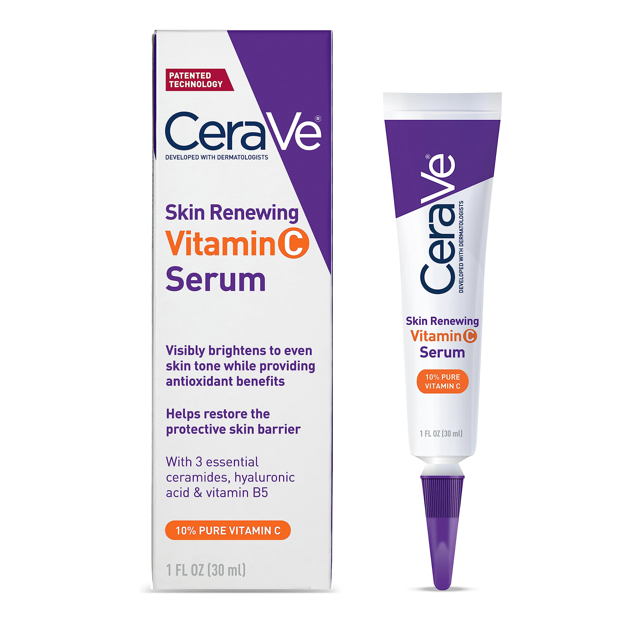 CeraVe Vitamin C Serum with Hyaluronic Acid | Skin Brightening Serum for Face CeraVe buy supplements canada