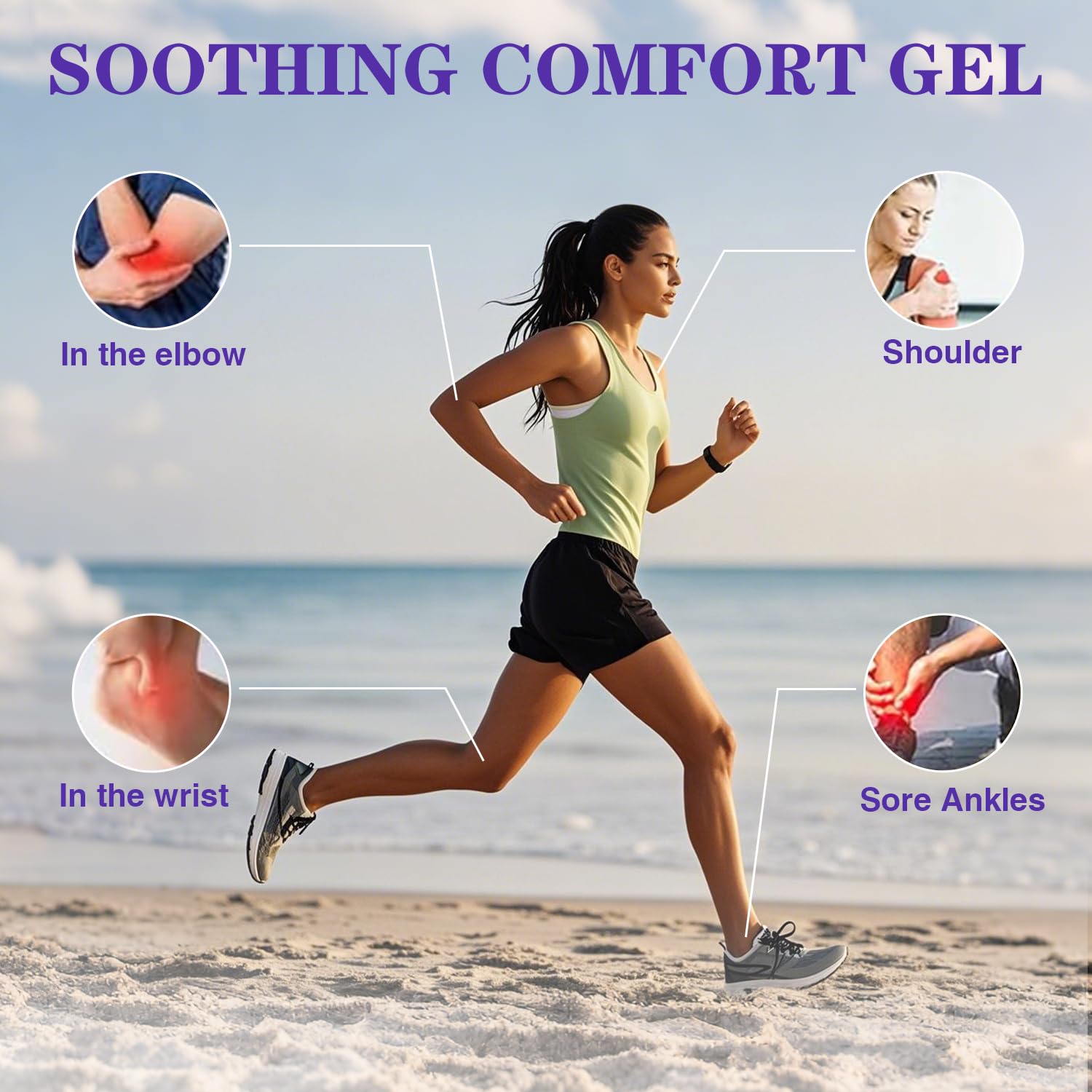 Kresin Joint Comfort Gel, Kresin Joint Comfort Purple Gel, for Neck, Back, Knees, Lumbar, and Feet, Absorb Quickly, 1PC, Purple RATYMON buy supplements canada