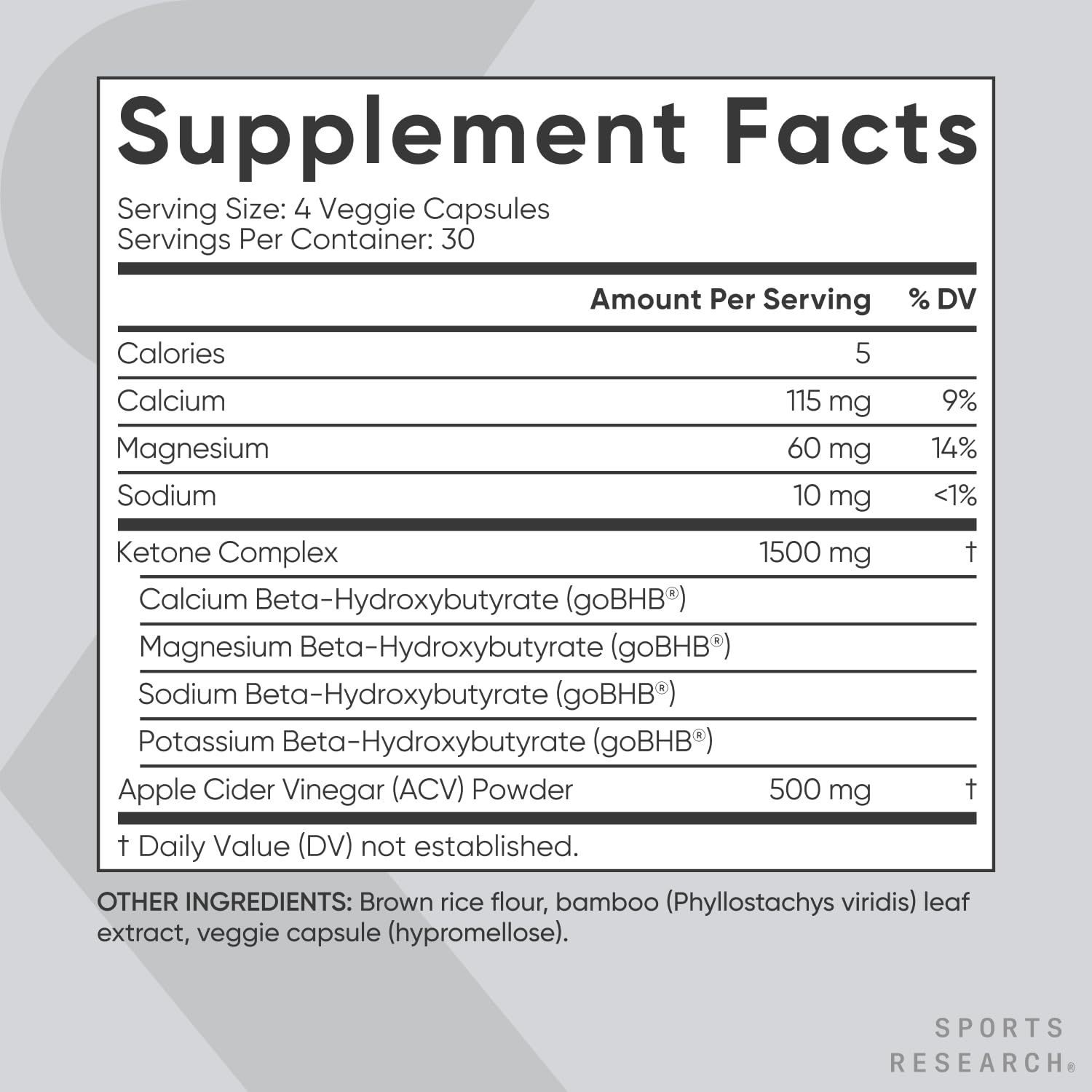 Sports Research® Keto ACV Capsules - Diet Kit System with 500mg of Apple Cider Vinegar Sports Research buy supplements canada