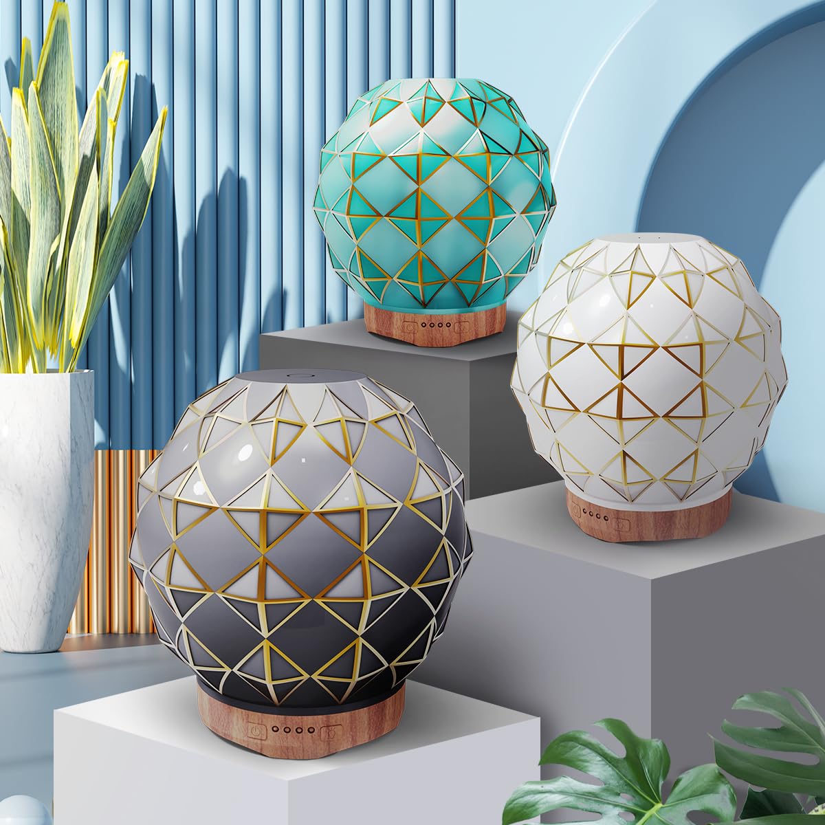 Youenkity Essential Oil Diffuser, Glass Ultrasonic Aromatherapy Diffuser with 7 Color LED Lights YOUENKITY buy supplements canada