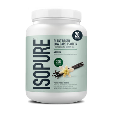 Isopure Plant-Based Protein Powder – 20g Organic Pea and Rice Protein with a Complete Amino Acid Profile – Supports Muscle Recovery Isopure buy supplements canada