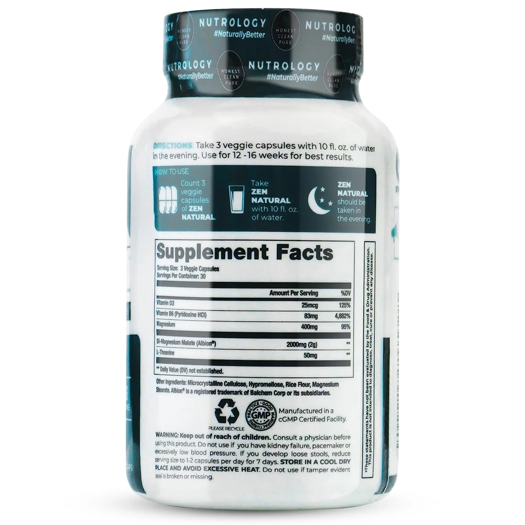 Nutrology Greens & Fruits Powder-Naturally Sourced Superfood, Chocolate (30 Servings) Zen Natural Magnesium Supplement (30 Servings) Nutrology buy supplements canada
