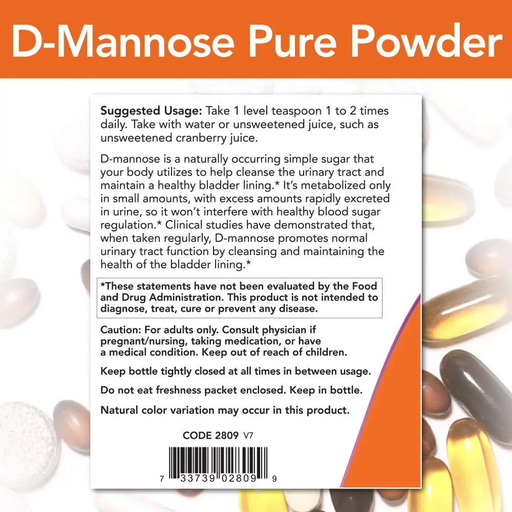 D-Mannose 6 OZ NOW Foods buy supplements canada