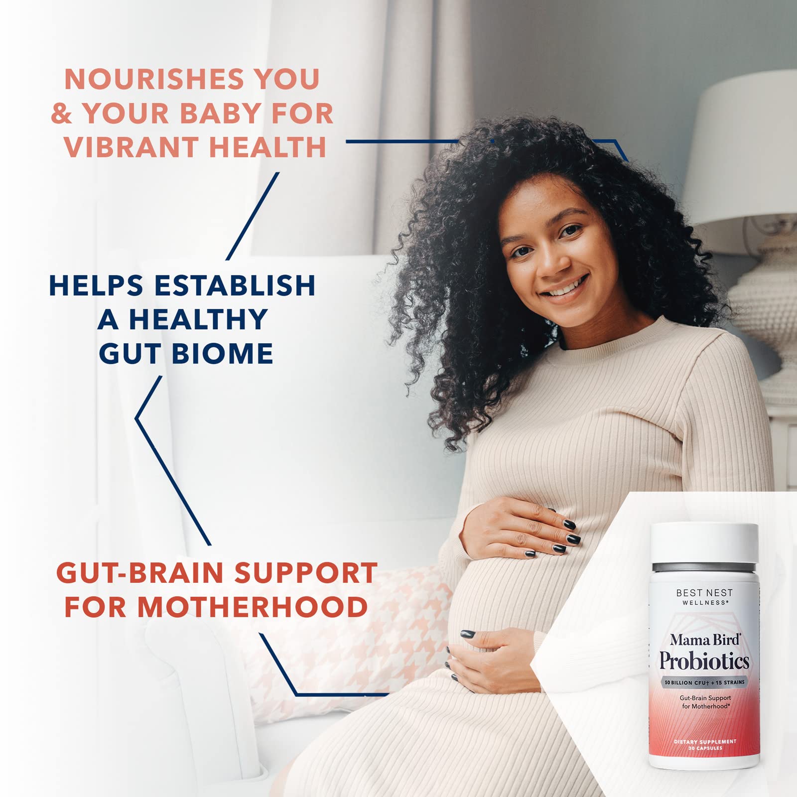 Best Nest Wellness Mama Bird Probiotics for Prenatal, Postnatal, Fertility, Women Digestive Best Nest Wellness buy supplements canada