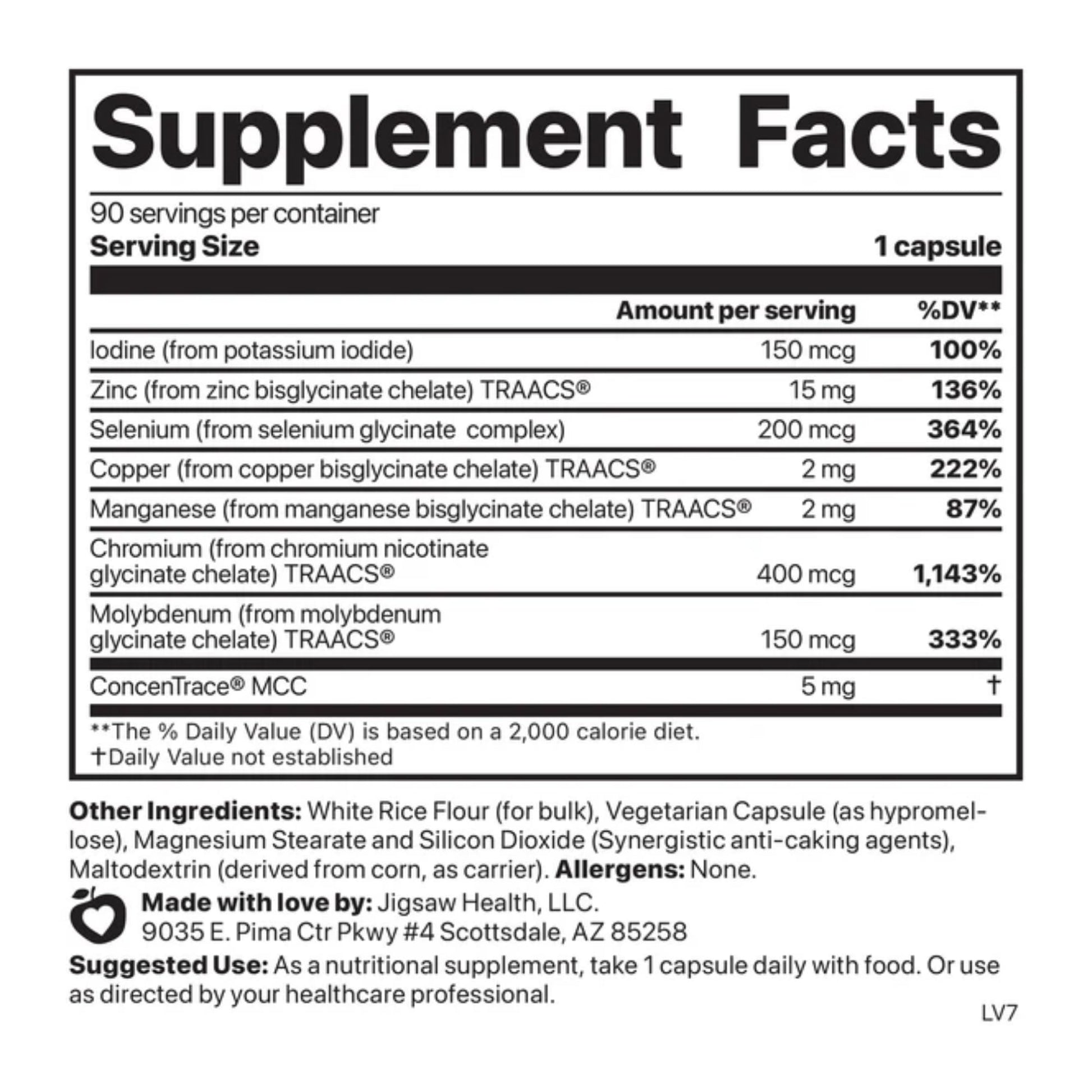 Jigsaw Health Multi-Mineral Essential Blend | 90 Capsules | 90 Servings Jigsaw Health buy supplements canada