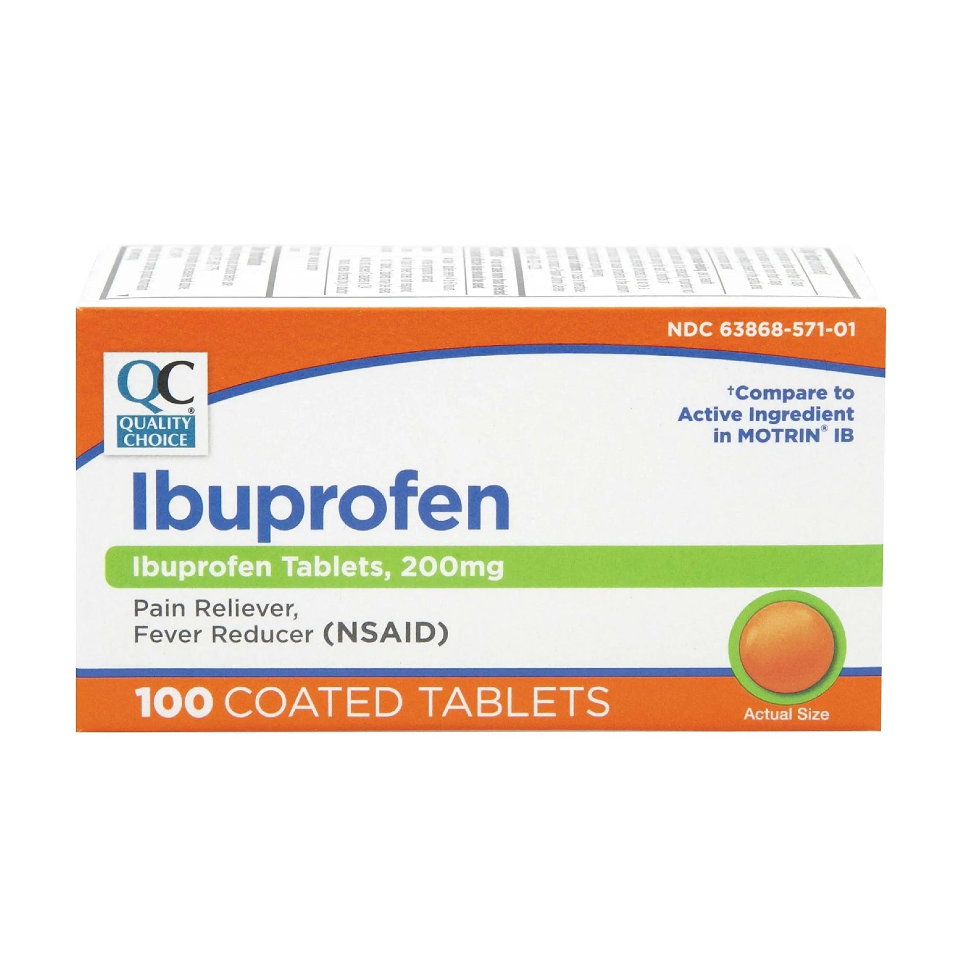 Quality Choice Ibuprofen Tablets, 200 mg, Pain Reliever and Fever Reducer for Arthritis, Toothache, Back Pain, Headache, Body Aches, and More 100 Count of Coated Tablets Quality Choice buy supplements canada