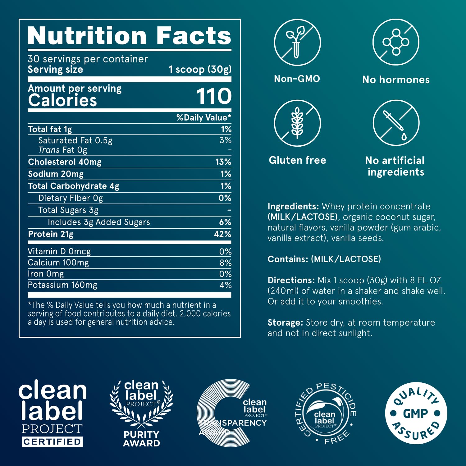 Puori Whey Protein Powder, Bourbon Vanilla - PW1 Pasture-Raised, Grass-Fed Whey Protein Powder Drink Mix containing BCAA Amino Acids - Post-Workout Supplement Puori buy supplements canada