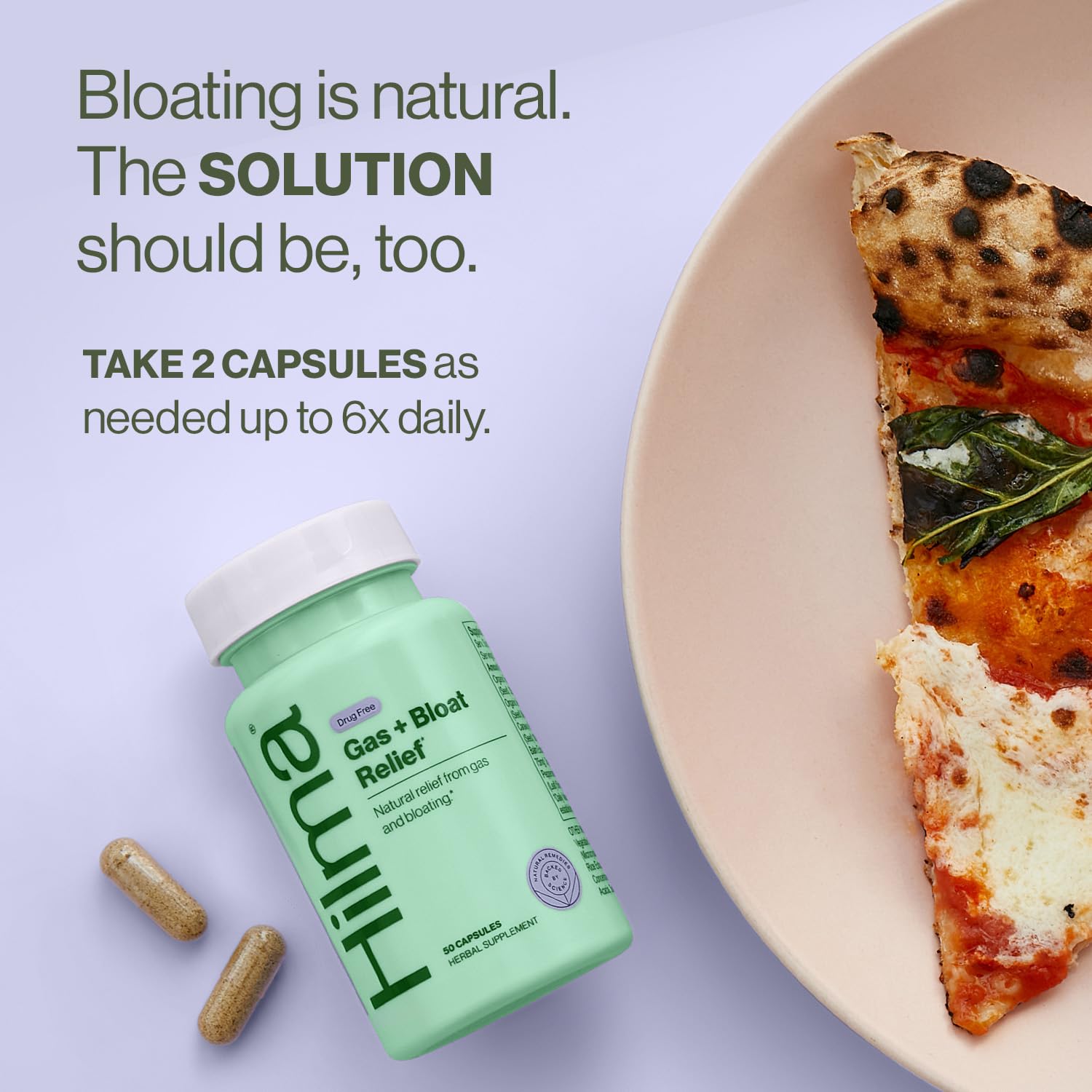 Hilma Natural Gas & Bloating Relief - with Lemon Balm, Fennel & Peppermint Leaf - Doctor Hilma buy supplements canada