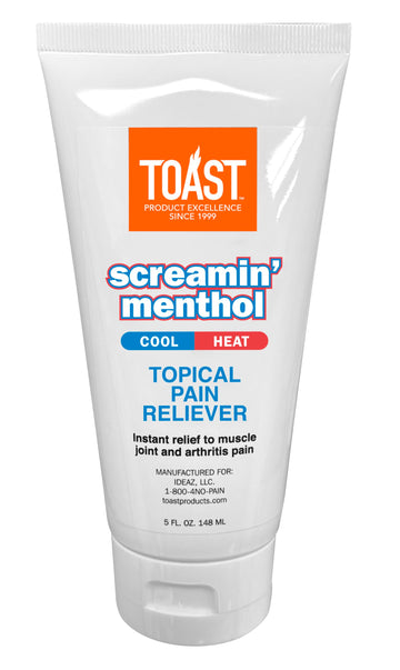 Toast Screamin Menthol Cool Heat Topical Pain Relief Cream for Muscles and Joints - 5 Ounces Toast buy supplements canada