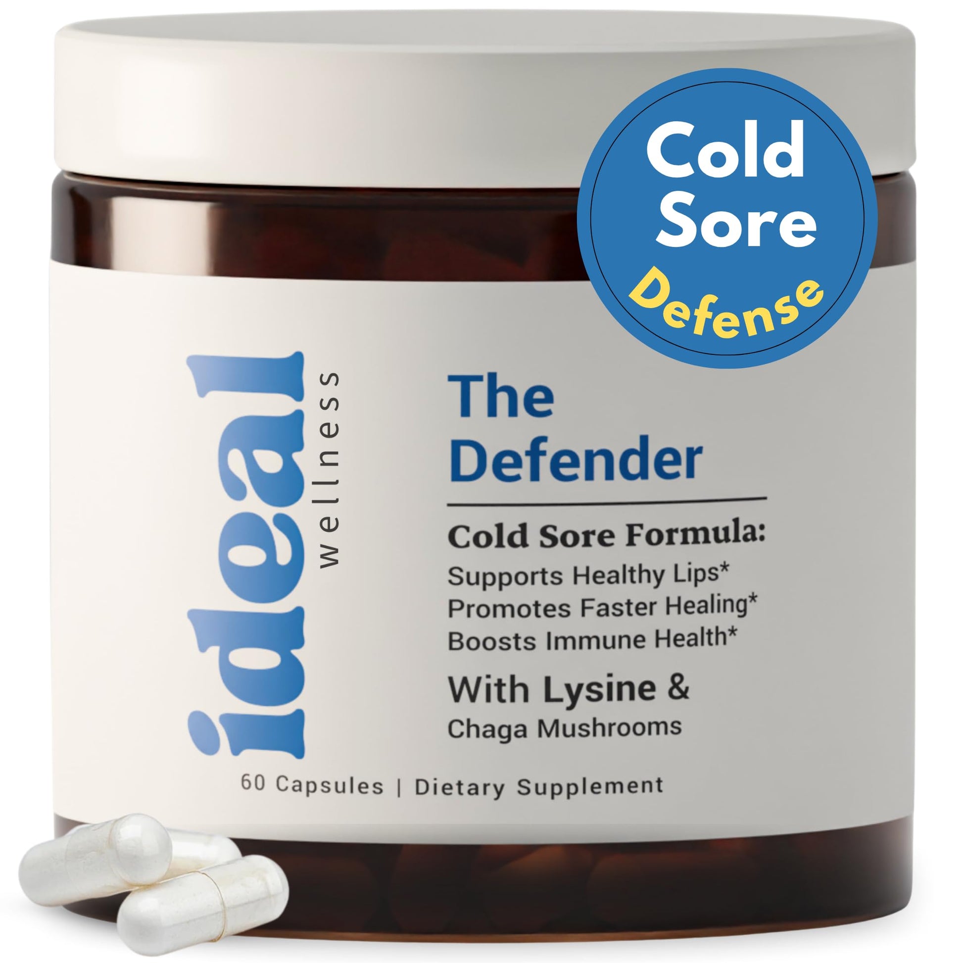 L-Lysine Cold Sore Treatment For Lips With Immune Support - L Lysine 1000mg Capsules, Chaga, Bee Propolis, Vitamin C, Zinc & Licorice Root Extract - Non-GMO, Vegetarian, Ideal Wellness buy supplements canada