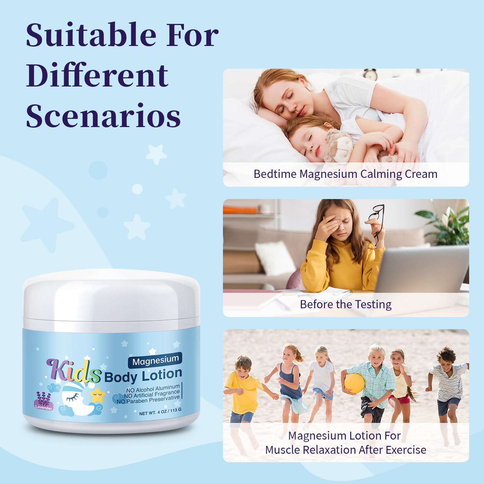 RodPere Magnesium Lotion for Kids & Babies, Bedtime Magnesium Cream for Sleep, Leg Cramps, Lavender Calming Magnesium Oil Lotion for Bone & Muscle Relaxation, Apply to Feet, Legs, Body, 4 OZ. RodPere buy supplements canada