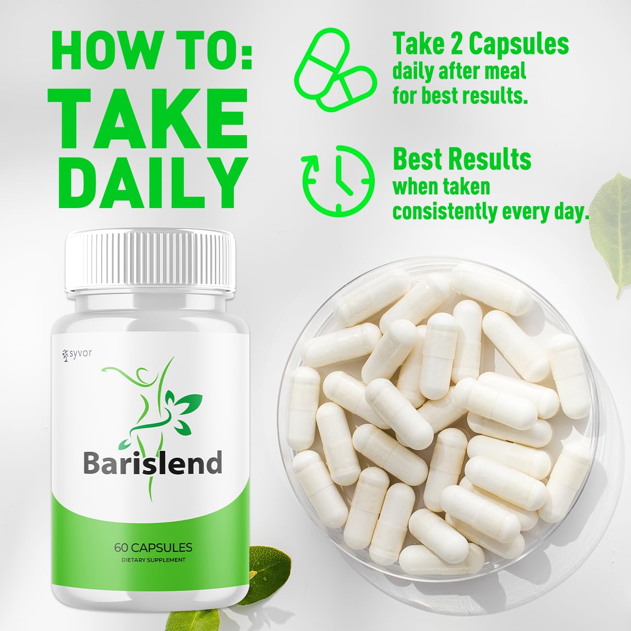 (3 Pack) Barislend Capsules, Official Barislend Pink Salt Pills with All Natural Ingredients, Bari-Slend Advanced Formula Vitamin Pills for Health and Wellness Support for Men and Women (180 Capsules) Syvor buy supplements canada