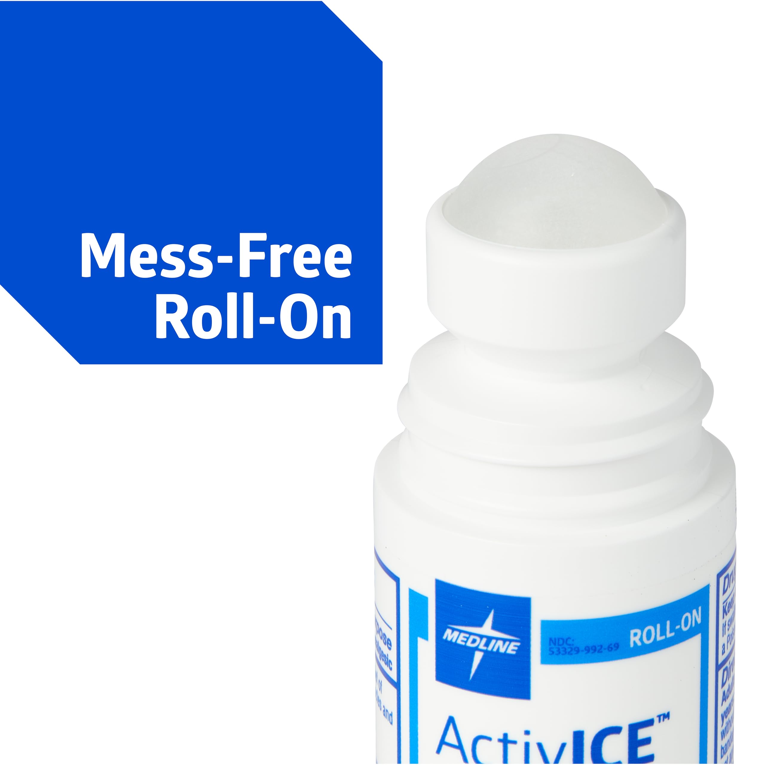Medline ActivICE Roll-On Cooling Gel, Topical Pain Relief for Arthritis, Joint, Muscle, Back & Body Aches & Pain, 3 oz (3 Count) Medline buy supplements canada