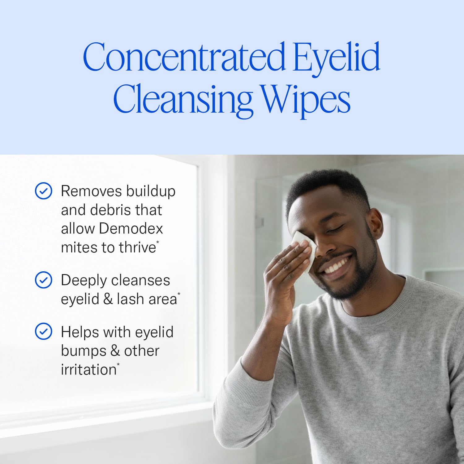 Cliradex Towelettes - Natural Face, Eyelash & Eyelid Cleanser - Wipes for Demodex, Blepharitis, Mgd and Red Irritated Eye Lid Cliradex buy supplements canada