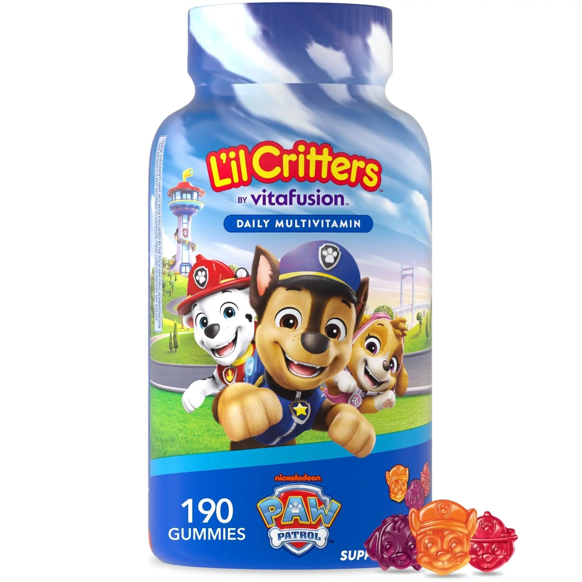 L’il Critters Paw Patrol Gummy Vites Daily Gummy Multivitamin for Kids, Vitamin C, D3 for Immune Support Cherry Lil Critters buy supplements canada