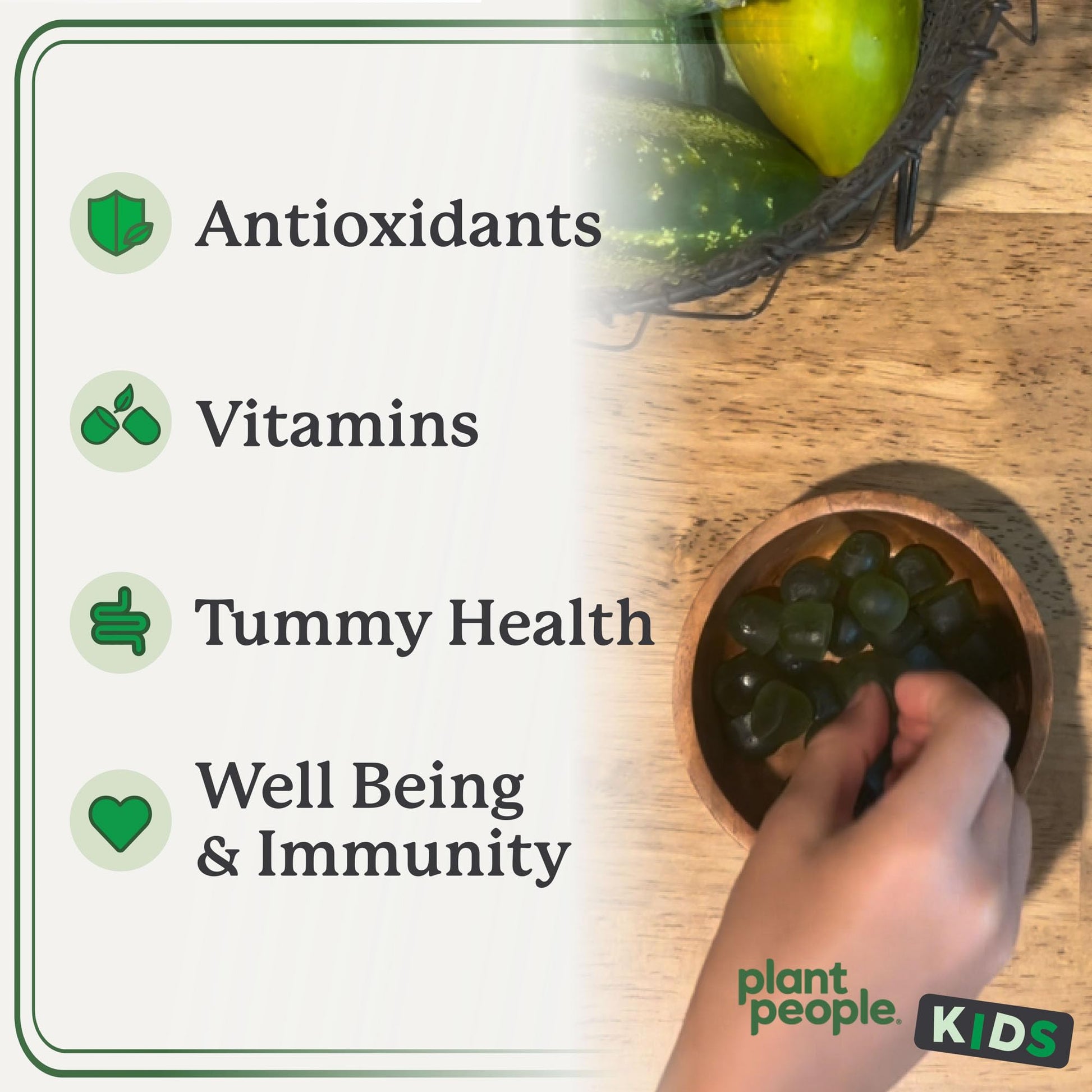 WonderGreens Kids Super Veggie Gummies – Sugar-Free, Allergen-Free Multivitamin for Picky Eaters with Probiotics Plant People buy supplements canada