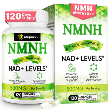 Mapurwn NMNH (Dihydronicotinamide Mononucleotide), NMN Supplement, 500mg per Serving NAD Supplement to Boost NAD+ Levels As We Age for Women & Men, Anti-Aging, Energy, Focus, 120 Count Mapurwn buy supplements canada