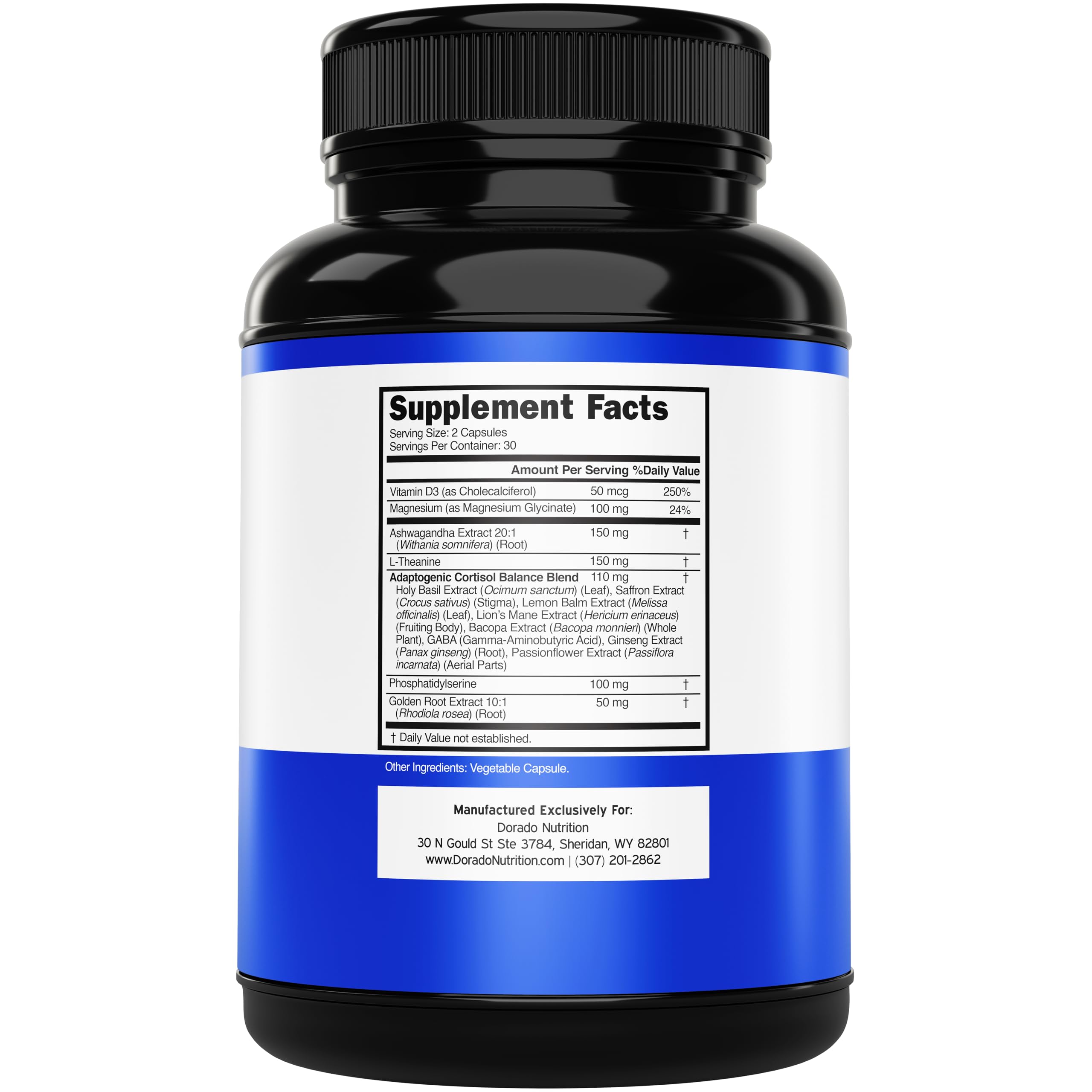 Cortisol Supplements for Women & Men with 14 in1 Blend (Magnesium, Ashwagandha, L Theanine & More) Healthy Cortisol Balance & Calm Mood Support - Third Party Tested, Non GMO, USA Made - 60 Count DORADO NUTRITION buy supplements canada