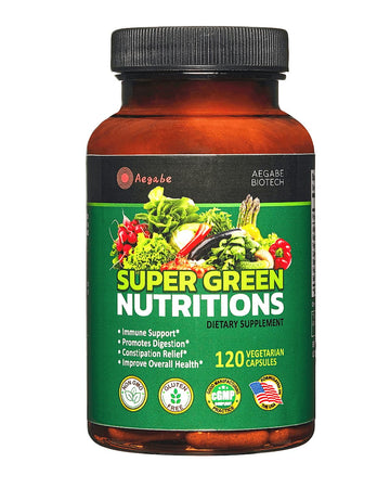Fruits and Veggies Supplement, 36 Fruits & Vegetables with 24 Essential Vitamins, Minerals & Trace Elements,High in Fiber for Digestion & Constipation Relief,Daily Nutritional Support,120 Capsules aegabe buy supplements canada