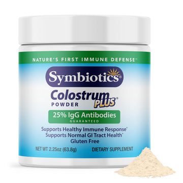 Symbiotics Colostrum Plus Powder 2.25 oz – Immune & Muscle Recovery Support, 25% IgG Immunoglobulins, Gut Health & Training Resilience, Unflavored, Gluten Free - 2.25 oz Symbiotics buy supplements canada