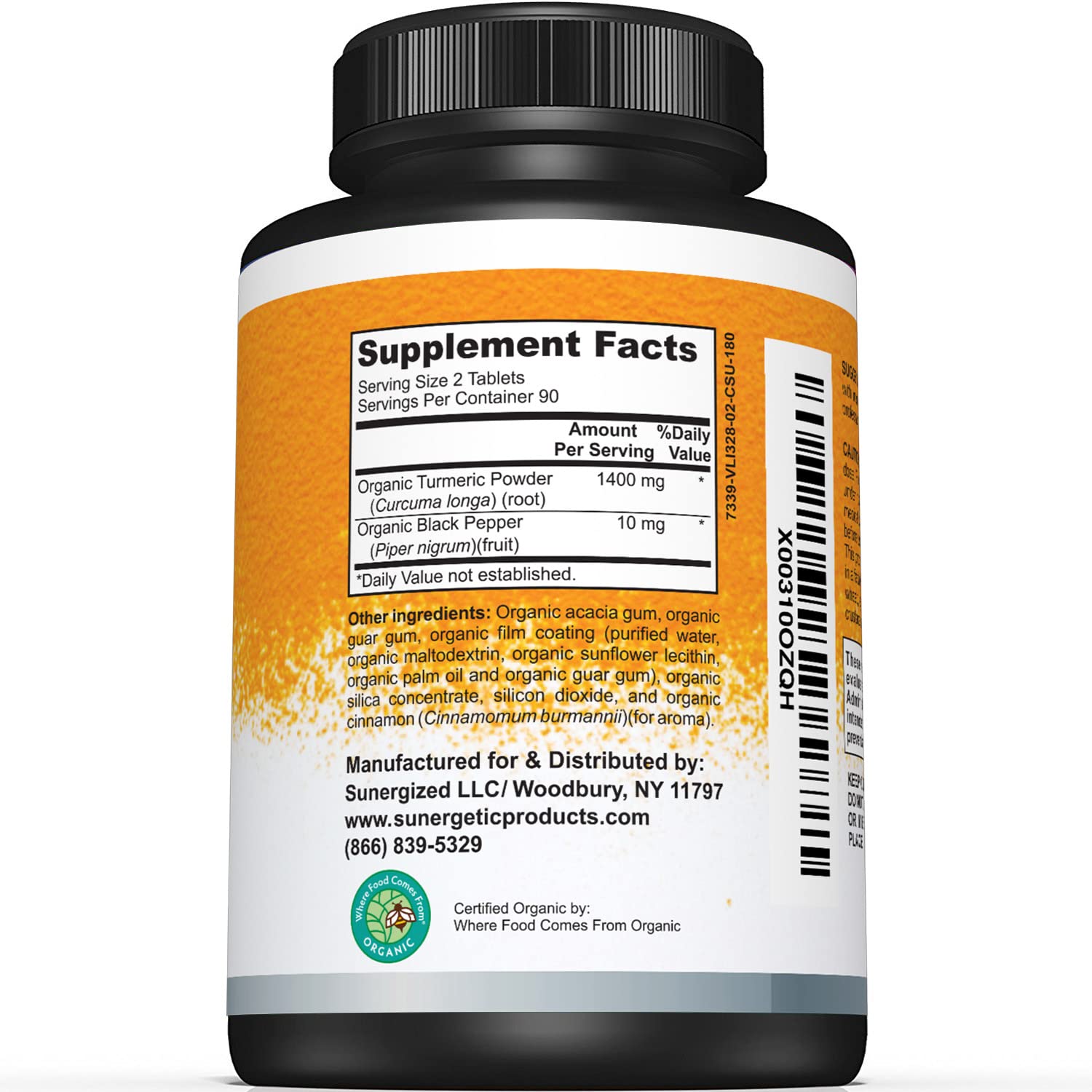 Sunergetic USDA Certified Organic Turmeric Supplement – Includes Organic Turmeric Sunergetic buy supplements canada