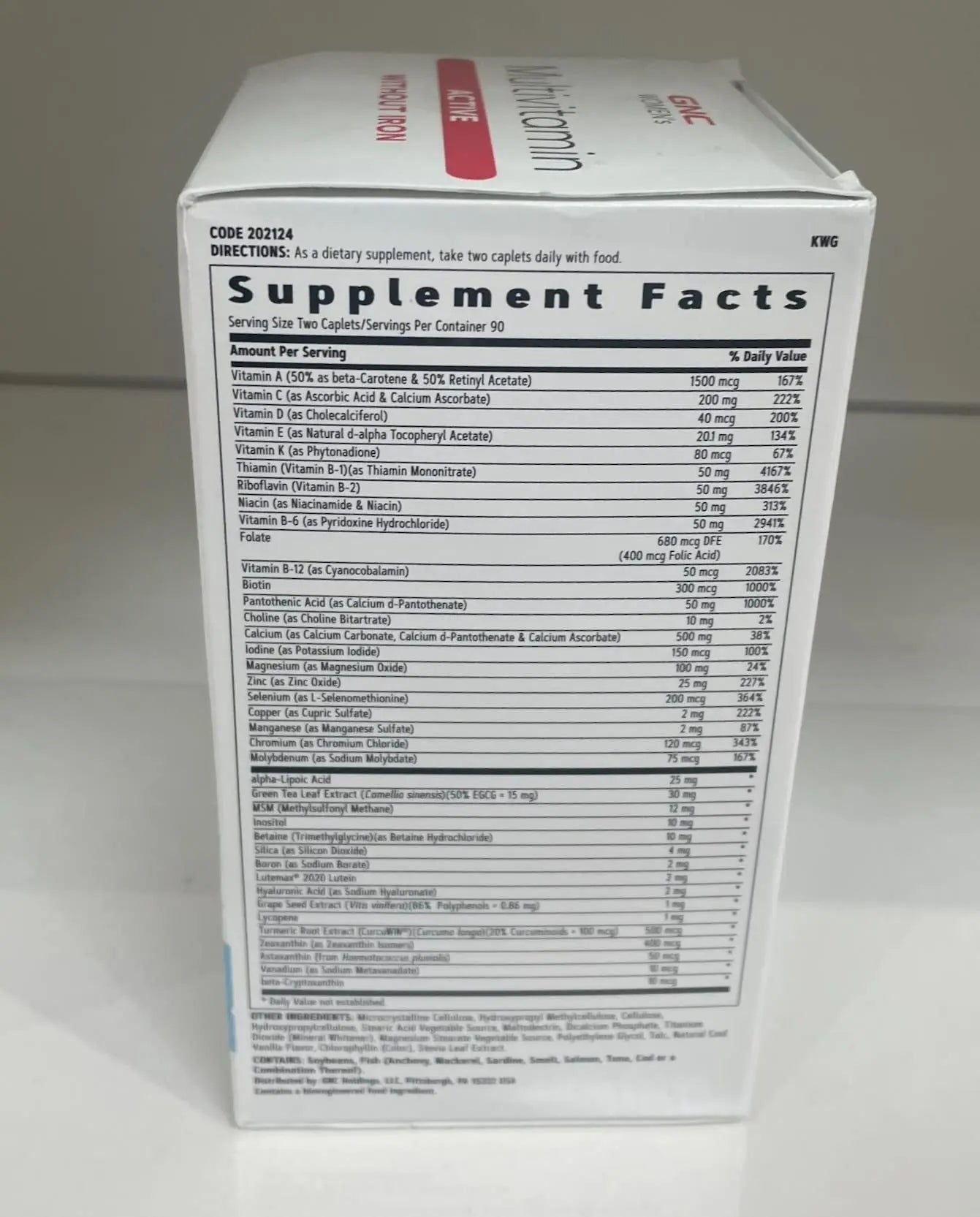 GNC Women's Multivitamin Active Without Iron, Supports an Active Lifestyle, 30+ Nutrient Formula, Promotes Bone & Joint Health GNC buy supplements canada