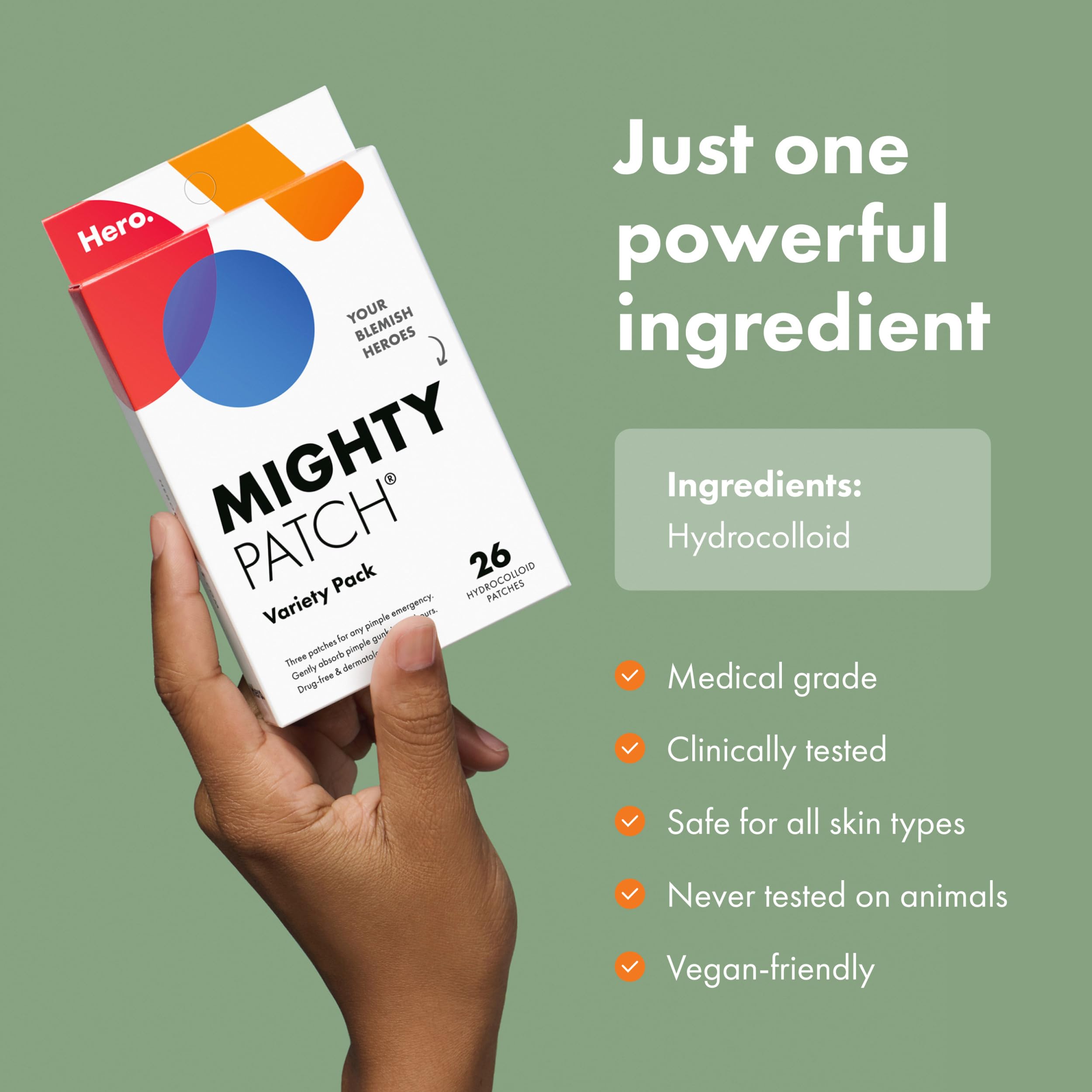 Mighty Patch™ Variety Pack from Hero Cosmetics - Hydrocolloid Acne Pimple Patches for Covering Zits and Blemishes Mighty Patch buy supplements canada