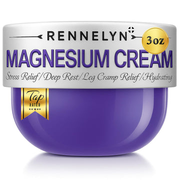 Magnesium Cream Leg Cramps: Soothing Lotion with Magnesium Glycinate, Malate, & Chloride (3 OZ FL, Lavender) Rennelyn buy supplements canada