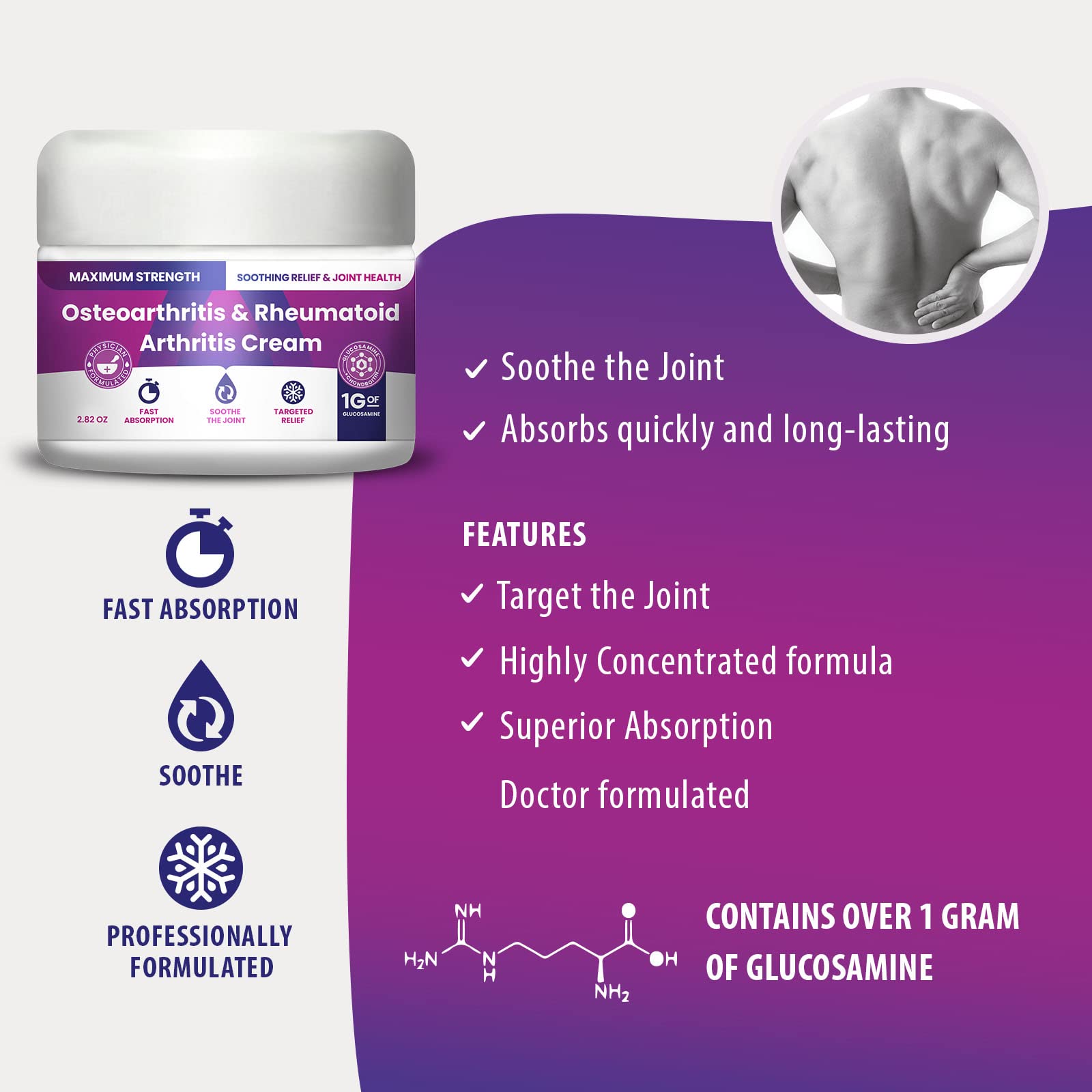 Osteoarthritis And Rhematoid Arthritis Cream By PMT – Soothing Relief For Your Knees and Hands. Includes 1 Gram Of Glucosamine; Arnica, Arginine, Glucosamine, Aloe - Cooling relief for Hands and Knees M PAIN MANAGEMENT TECHNOLOGIES buy supplements canada