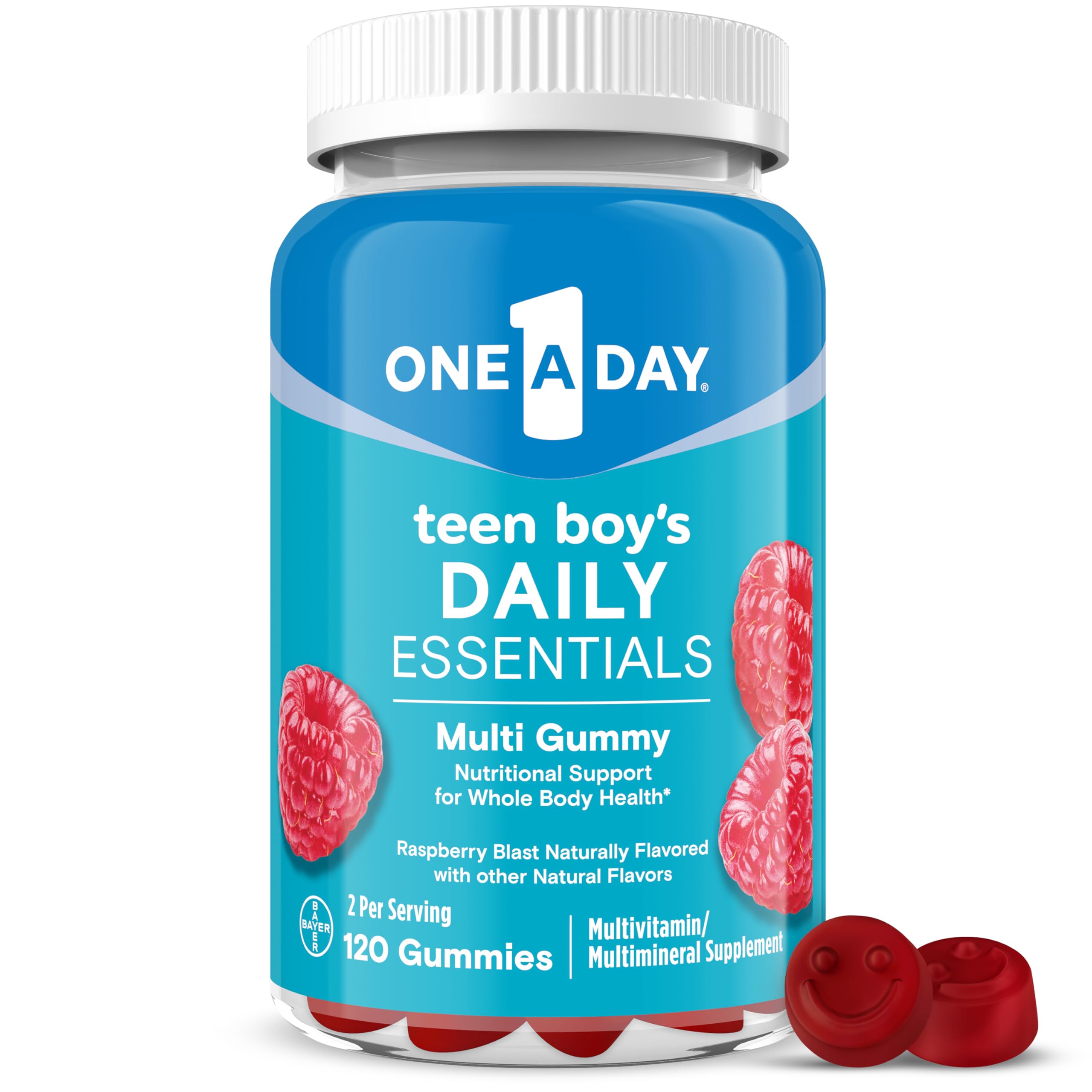 One A Day Teen Boy’s Daily Essentials Multivitamin Gummies, Teen Boy Vitamins with Vitamin C, Vitamin D, Bone Health, Immune Health ONE A DAY buy supplements canada