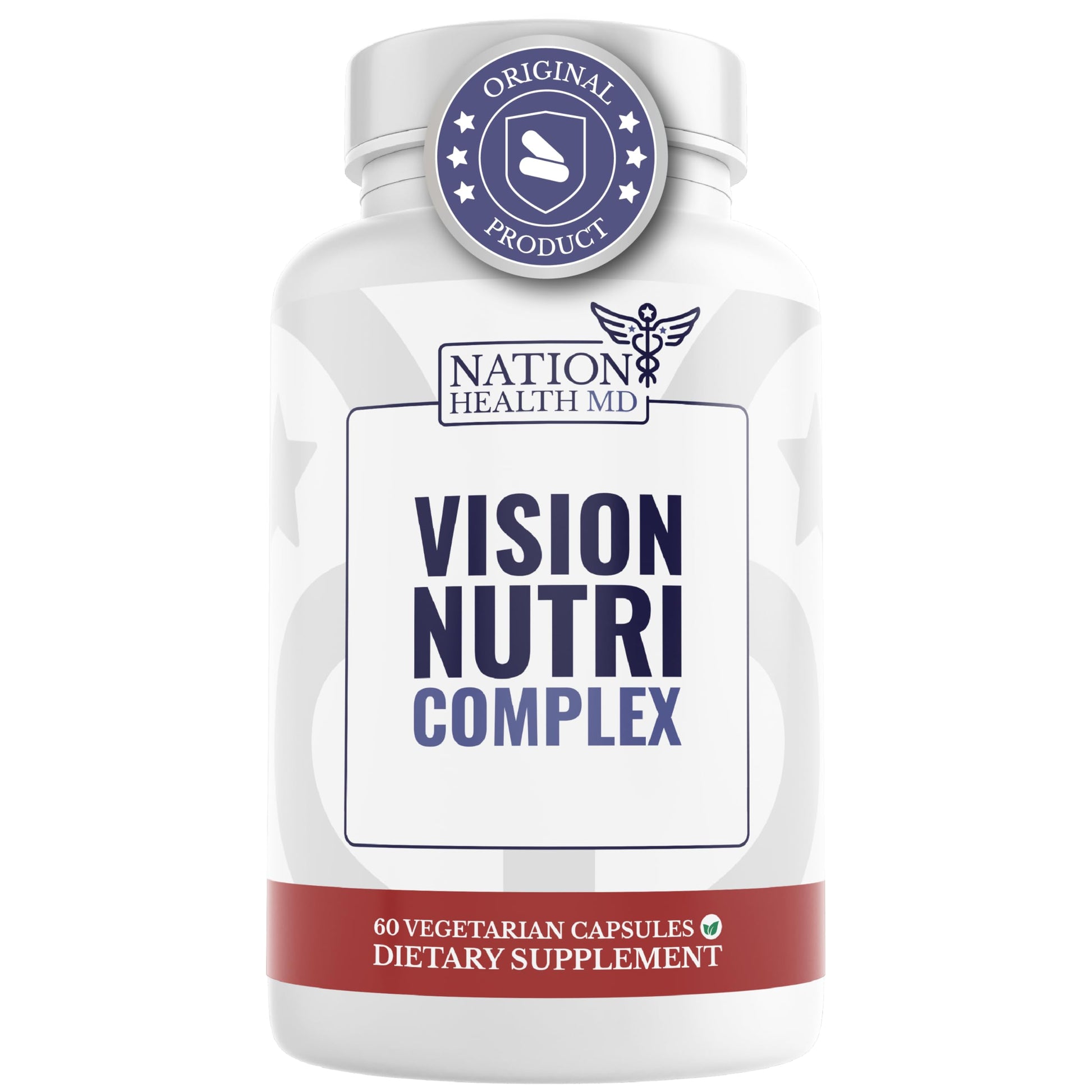 NATION HEALTH MD Vision Nutri Complex - Eye Vitamins with Lutein, Bilberry - Eye and Vision Health for Men & Women - 60 Capsules NATION HEALTH MD buy supplements canada