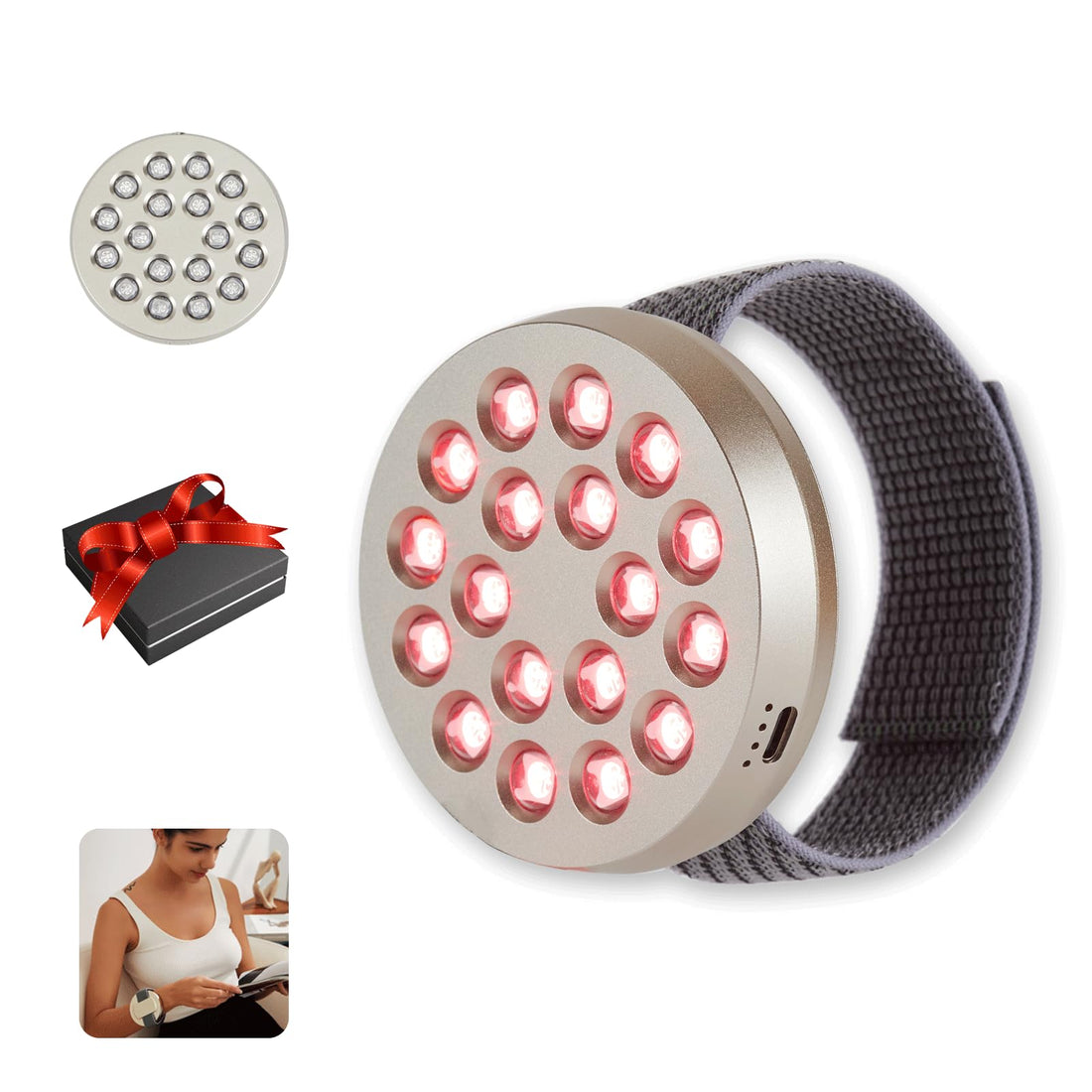 Red Light Therapy Device, Wearable Light Therapy Lamp for Pain Relief for Knee Muscle Feet Hands Origintek buy supplements canada