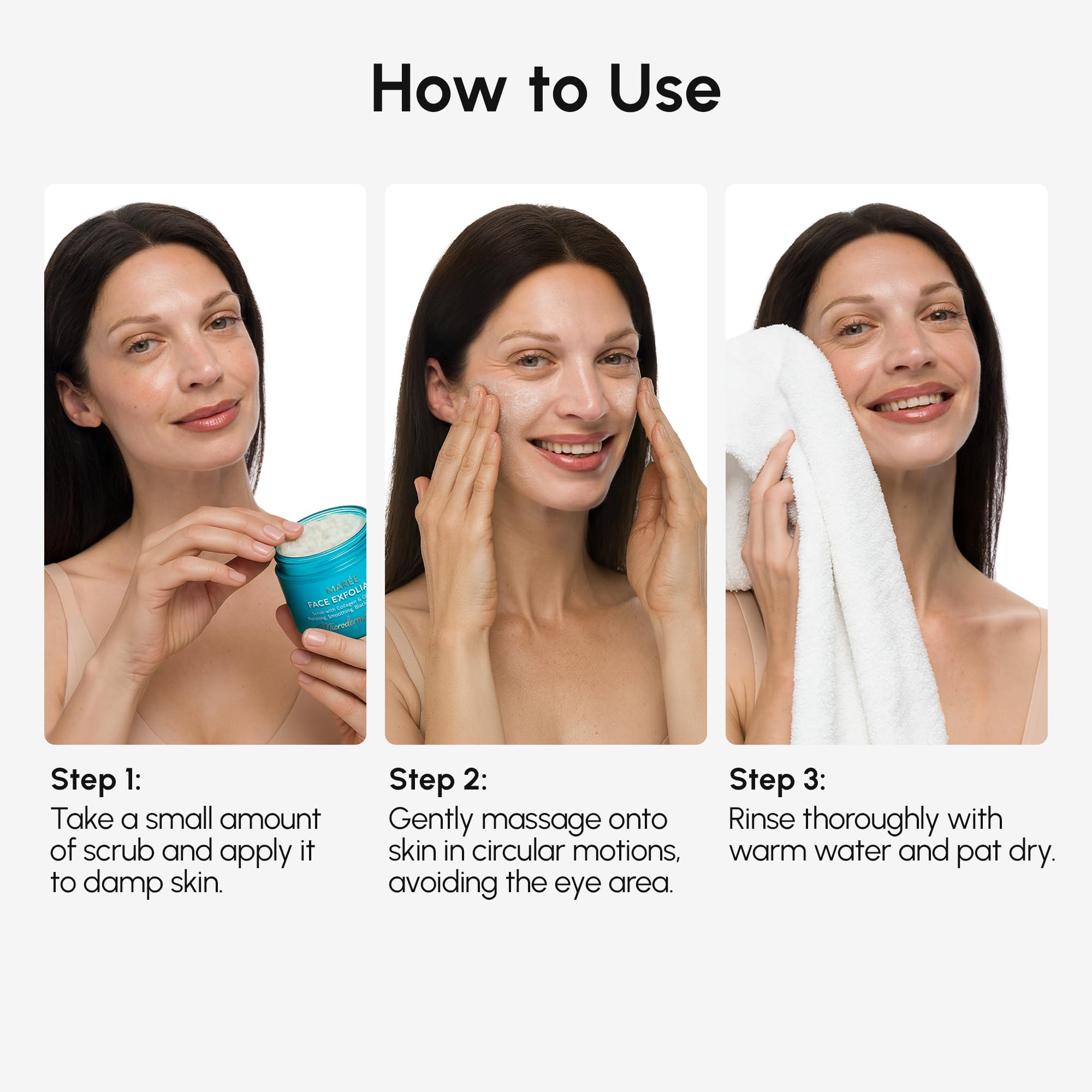 MAREE Face Exfoliator – Microdermabrasion Facial Scrub & Exfoliating Face Wash for Women – Collagen & Glycolic Acid – Gentle Scrub and Exfoliant MAREE buy supplements canada