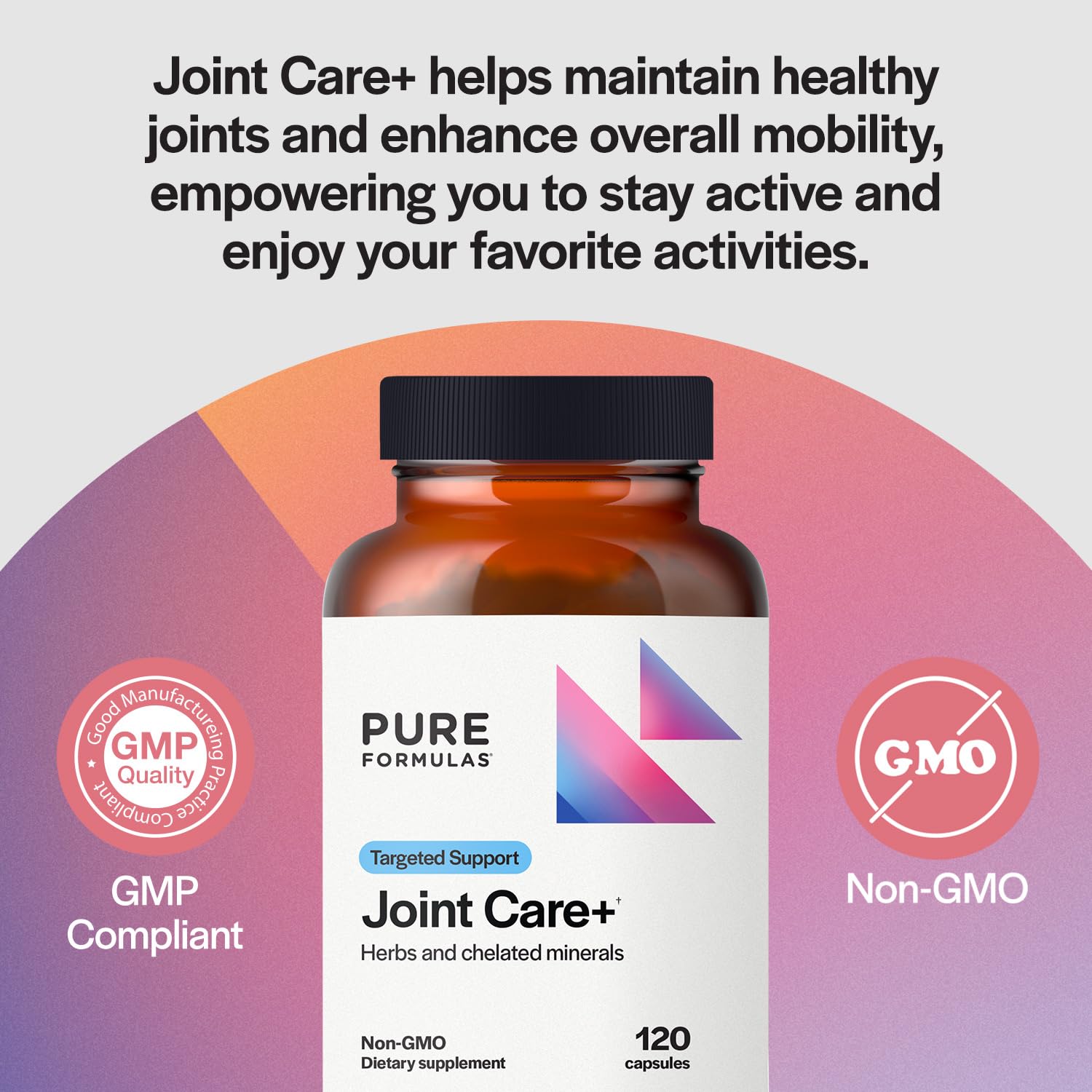 PureFormulas Joint Care + - Premium Joint Support Supplement with Hyaluronic Acid, Glucosamine, MSM, Green Lipped Mussel, Turmeric & More - Non-GMO Formula for Adults (120 Capsules) PureFormulas buy supplements canada