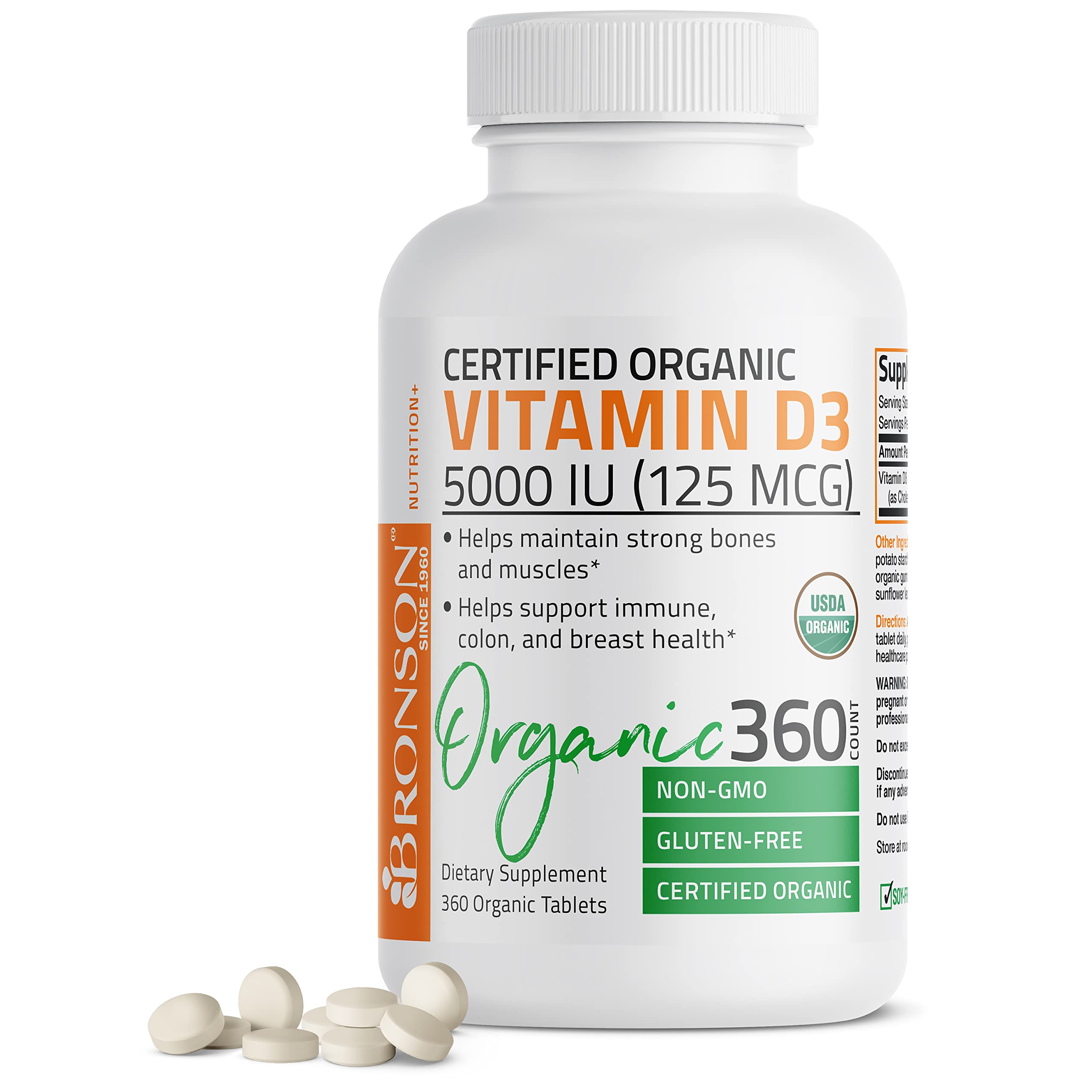 Bronson Vitamin D3 5,000 IU (1 Year Supply) for Immune Support, Healthy Muscle Bronson buy supplements canada
