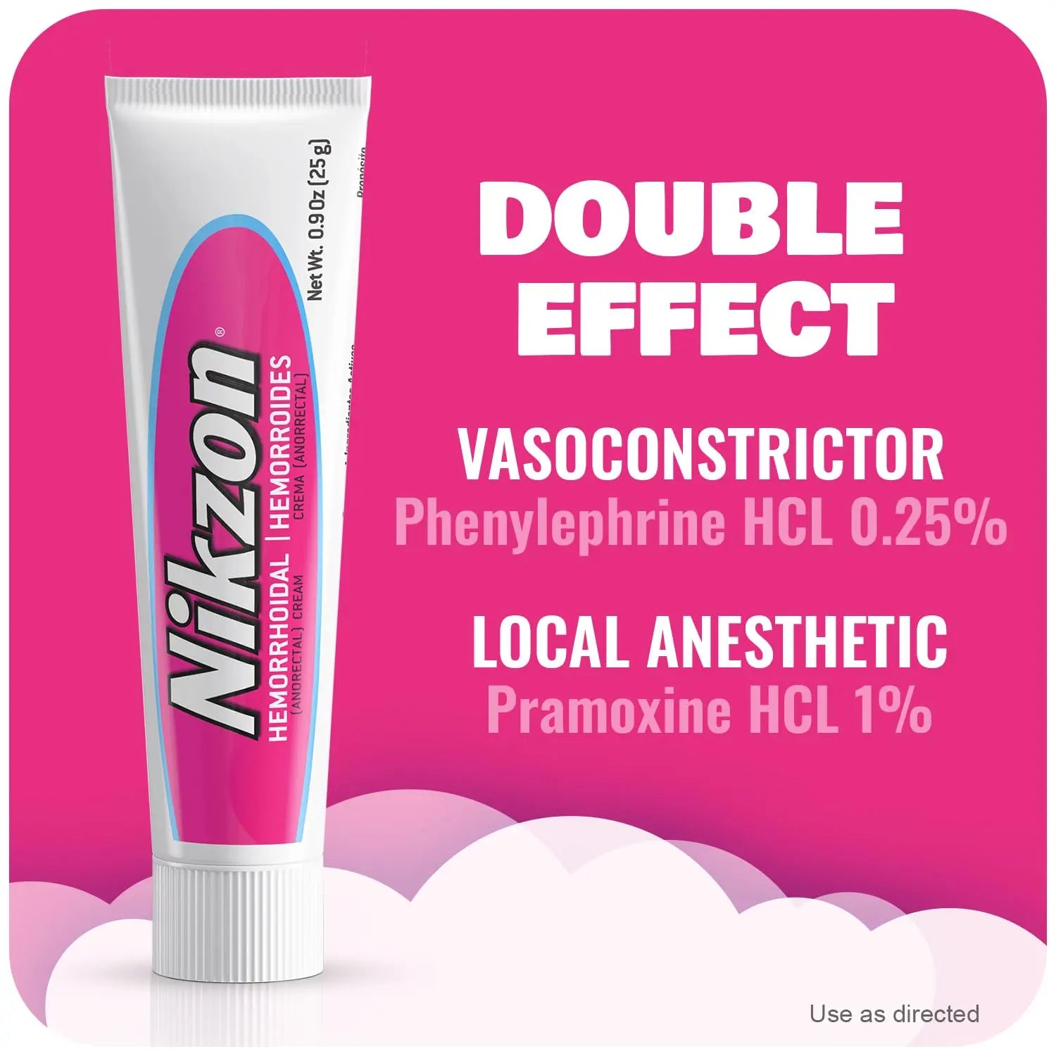 Nikzon Hemorrhoid Cream | Double Effect for Pain & Swelling, Numbs Irritated Anorectal Area, Soothing & Fast-Acting Formula, Dual-Action Hemorrhoid Treatment, 0.9 Oz, 1-Pack Nikzon buy supplements canada