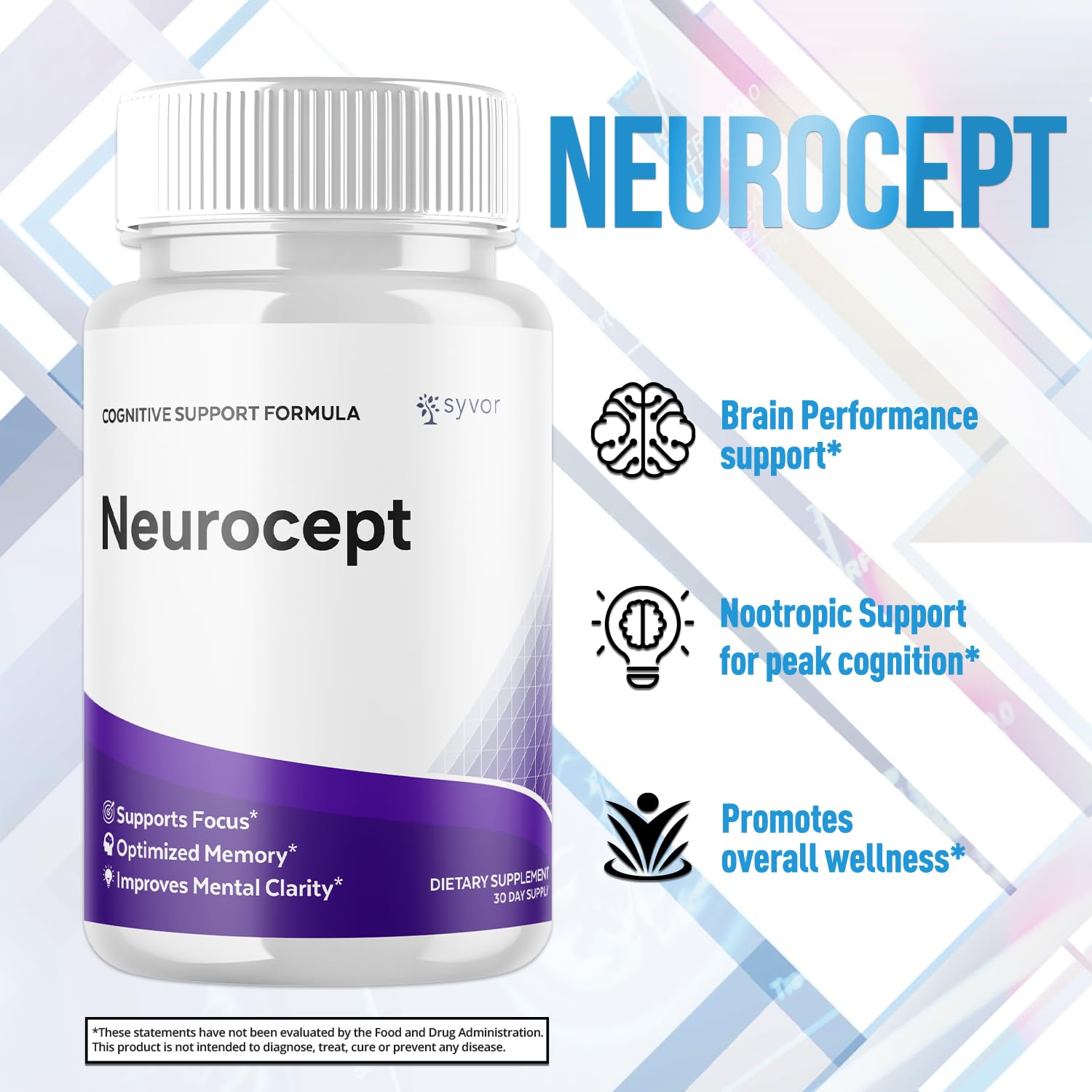 (2 Pack) Neurocept Capsules, Official Neurocept Brain Supplement Pills with All Natural Ingredients, Advanced Formula Support Pills with Max Strength Premium Vitamins for Women & Men (120 Capsules) Syvor buy supplements canada